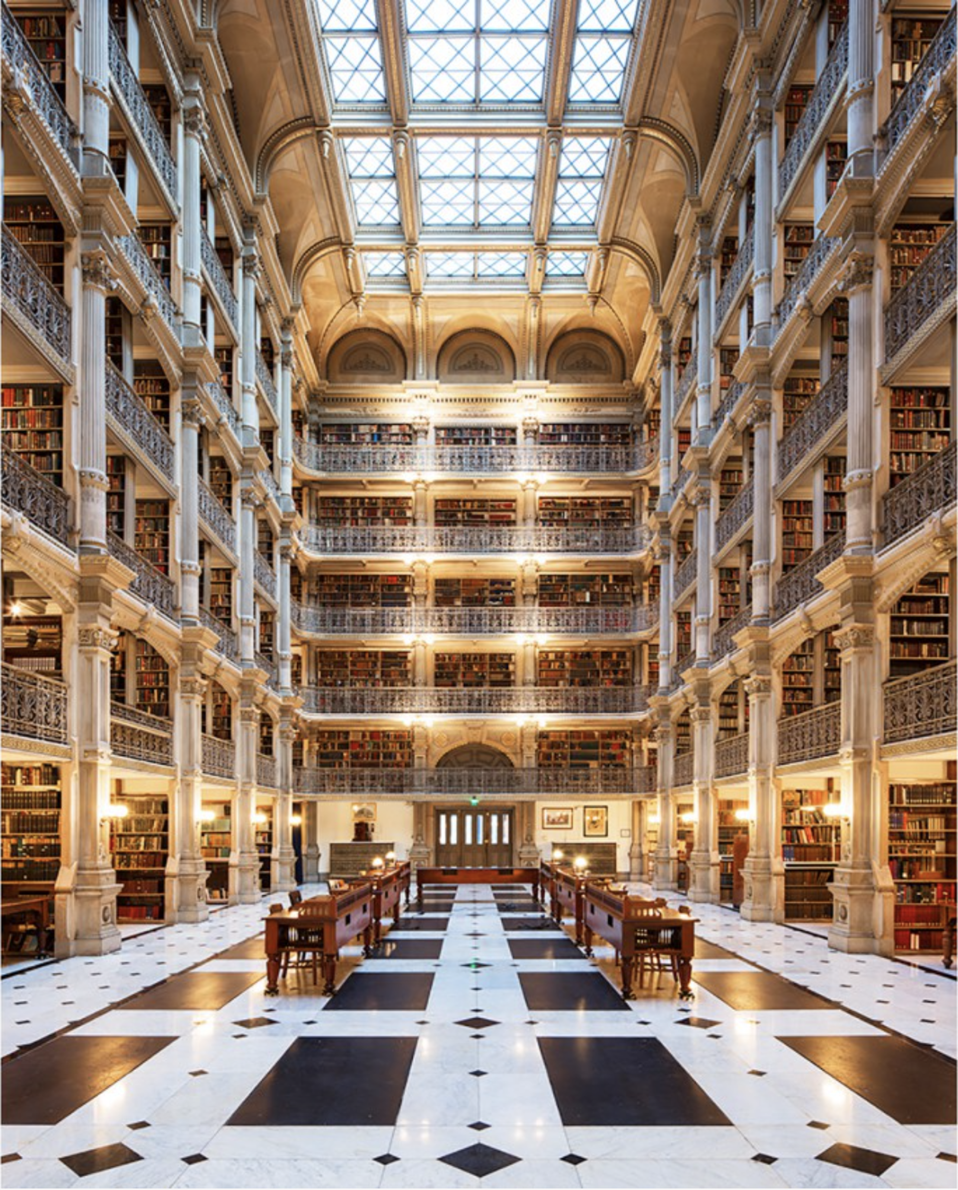 George Peabody Library, Baltimore, USA by Reinhard Gorner