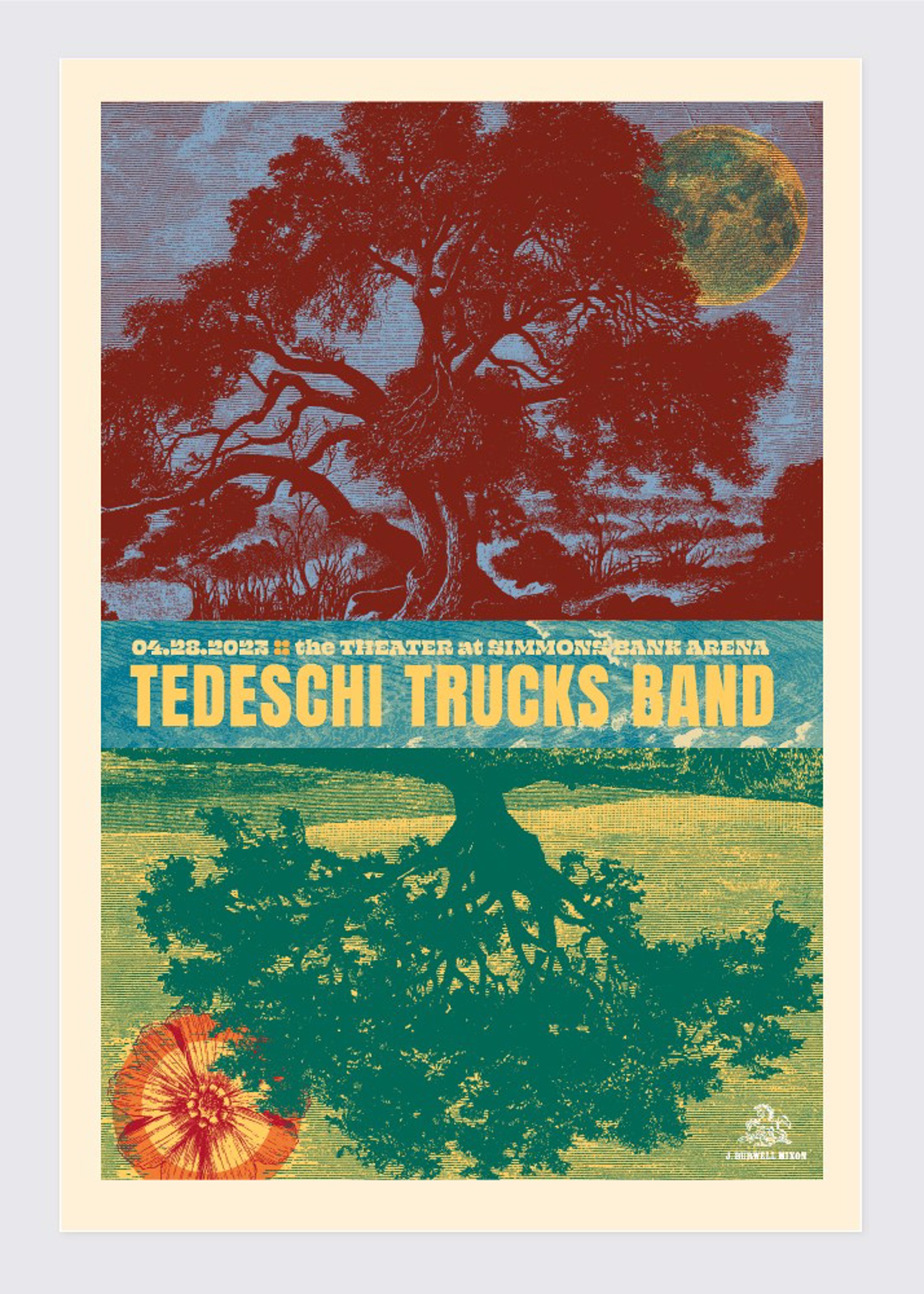 Tedeschi Trucks Band 2023 Concert Poster by Jamie Burwell Mixon