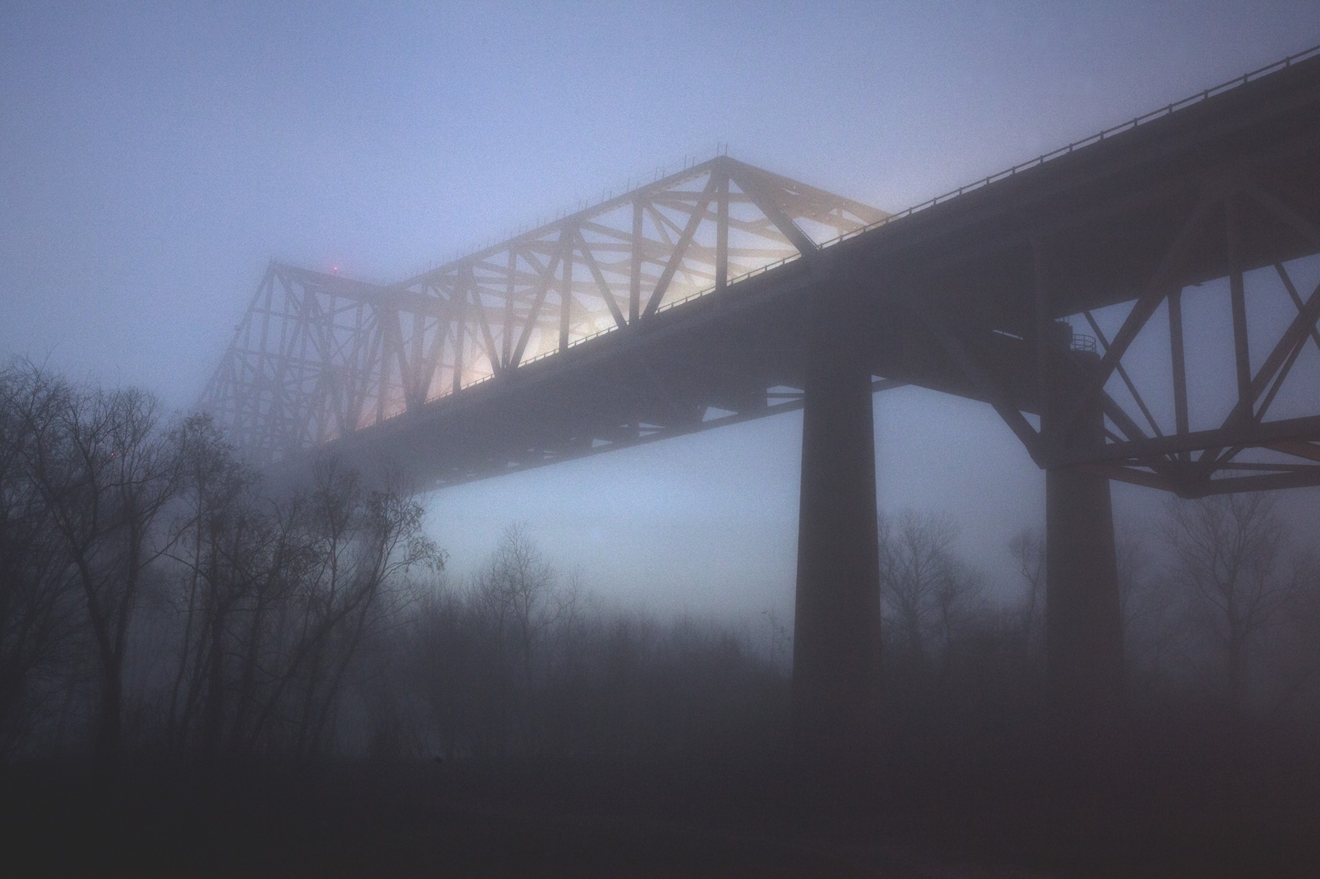 Sunshine Bridge in Fog by Philip Gould
