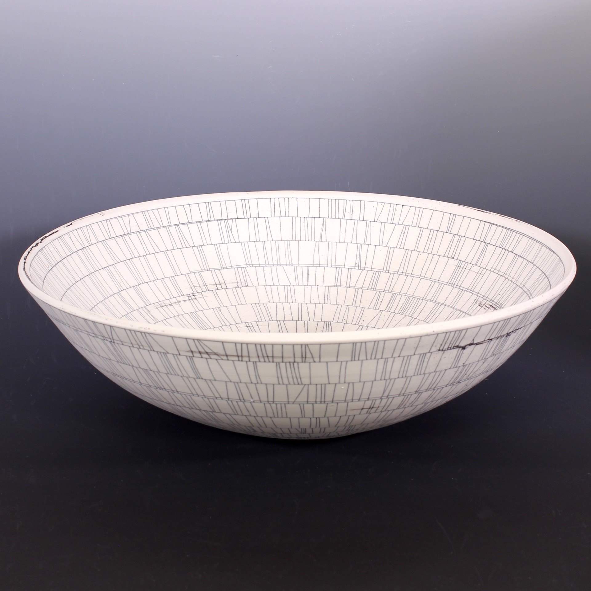 Low & Wide Large Coyote Fence Bowl by Bianka Groves