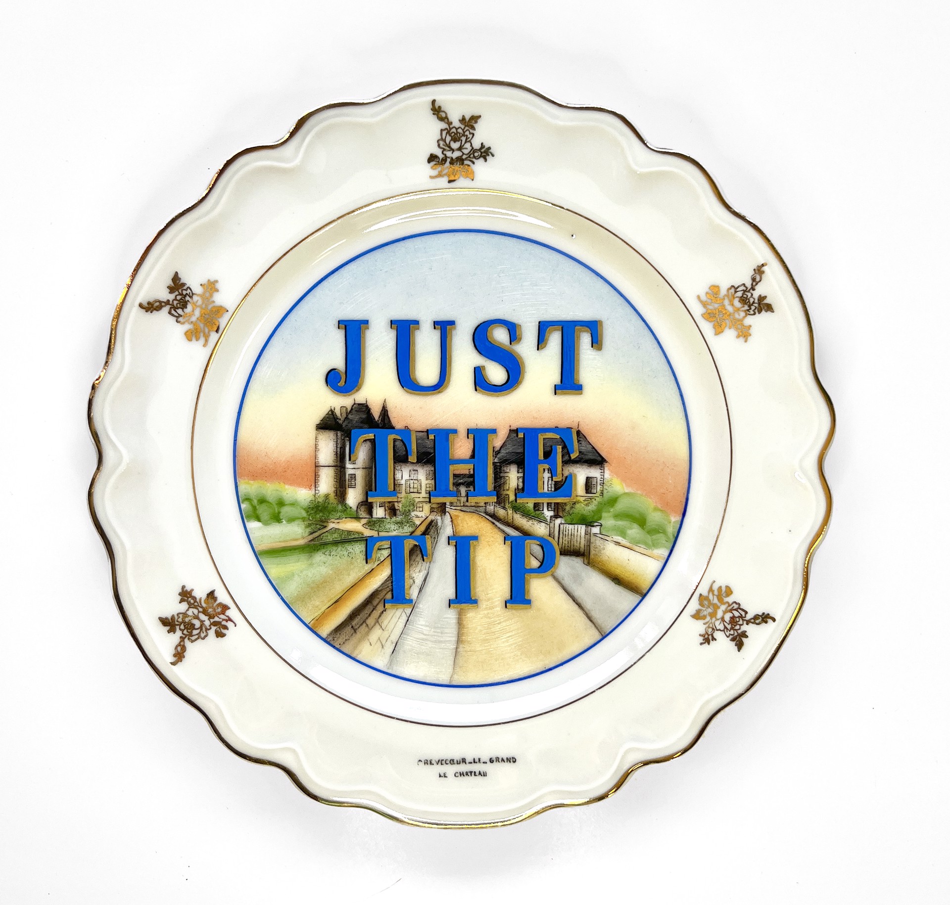 Just the tip (dessert plate) by Marie-Claude Marquis