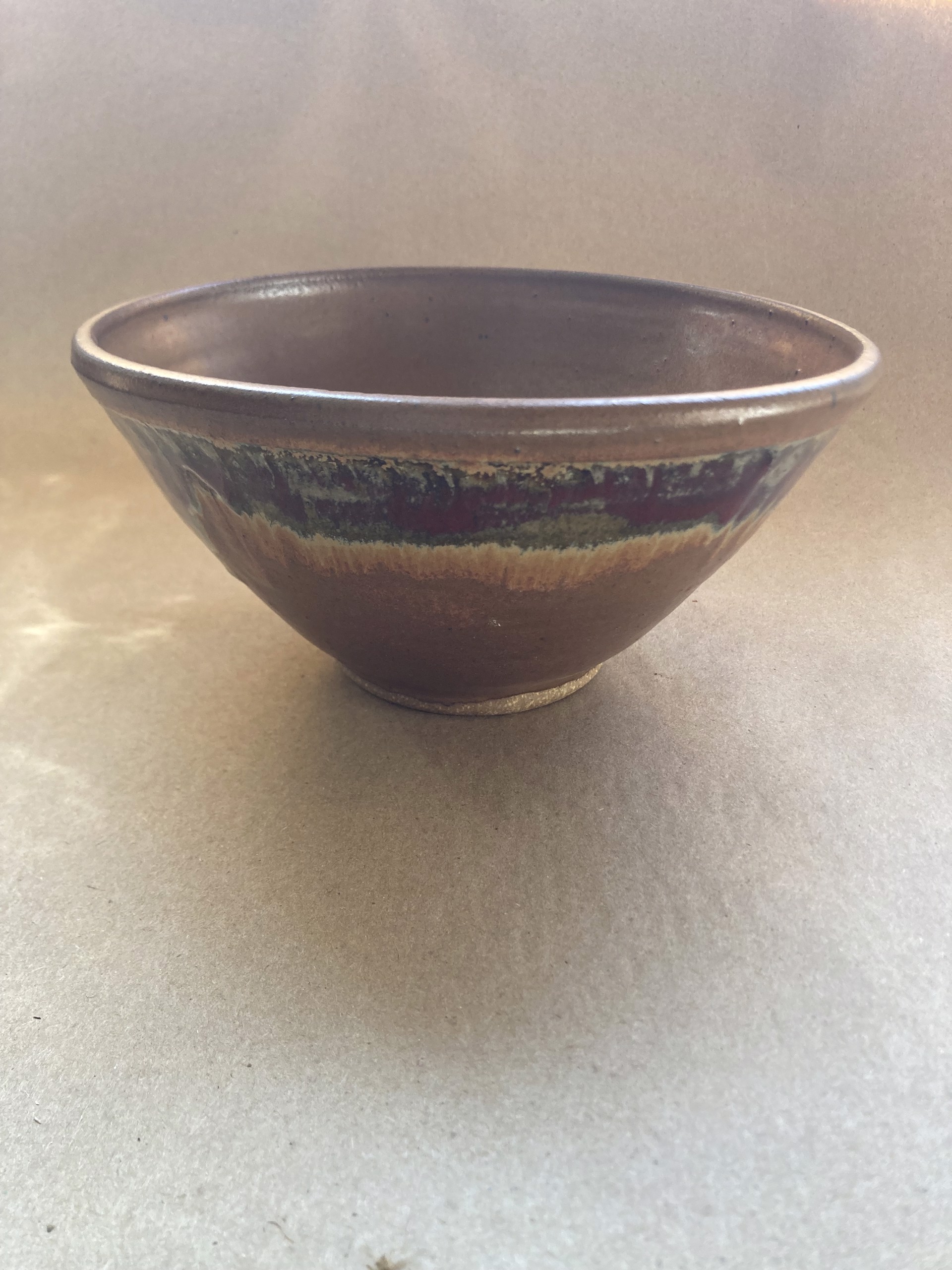 Medium Brown Bowl #25 by Sharon Scrattish