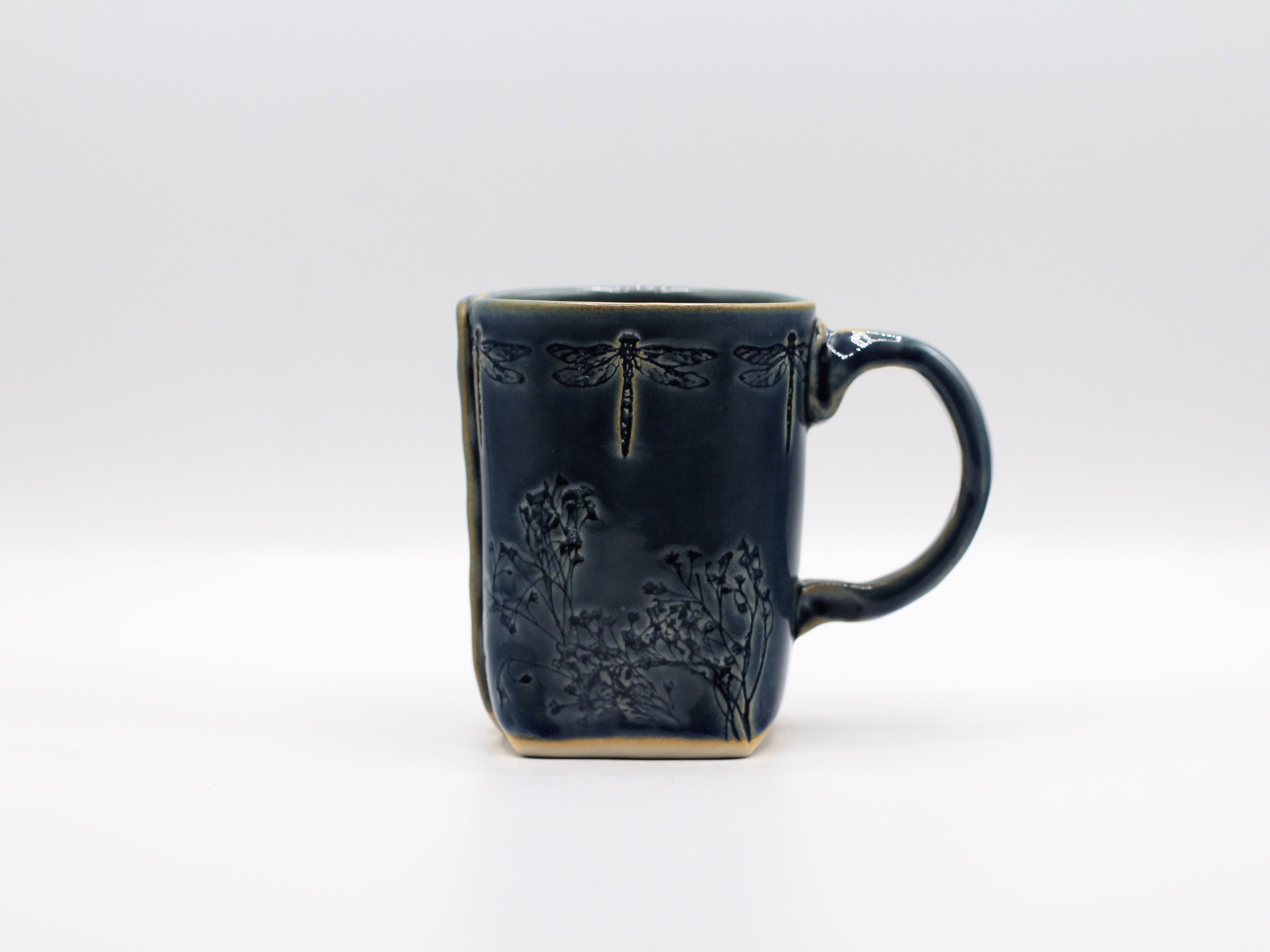 Blue Dragonfly Mug by Colleen Deiss