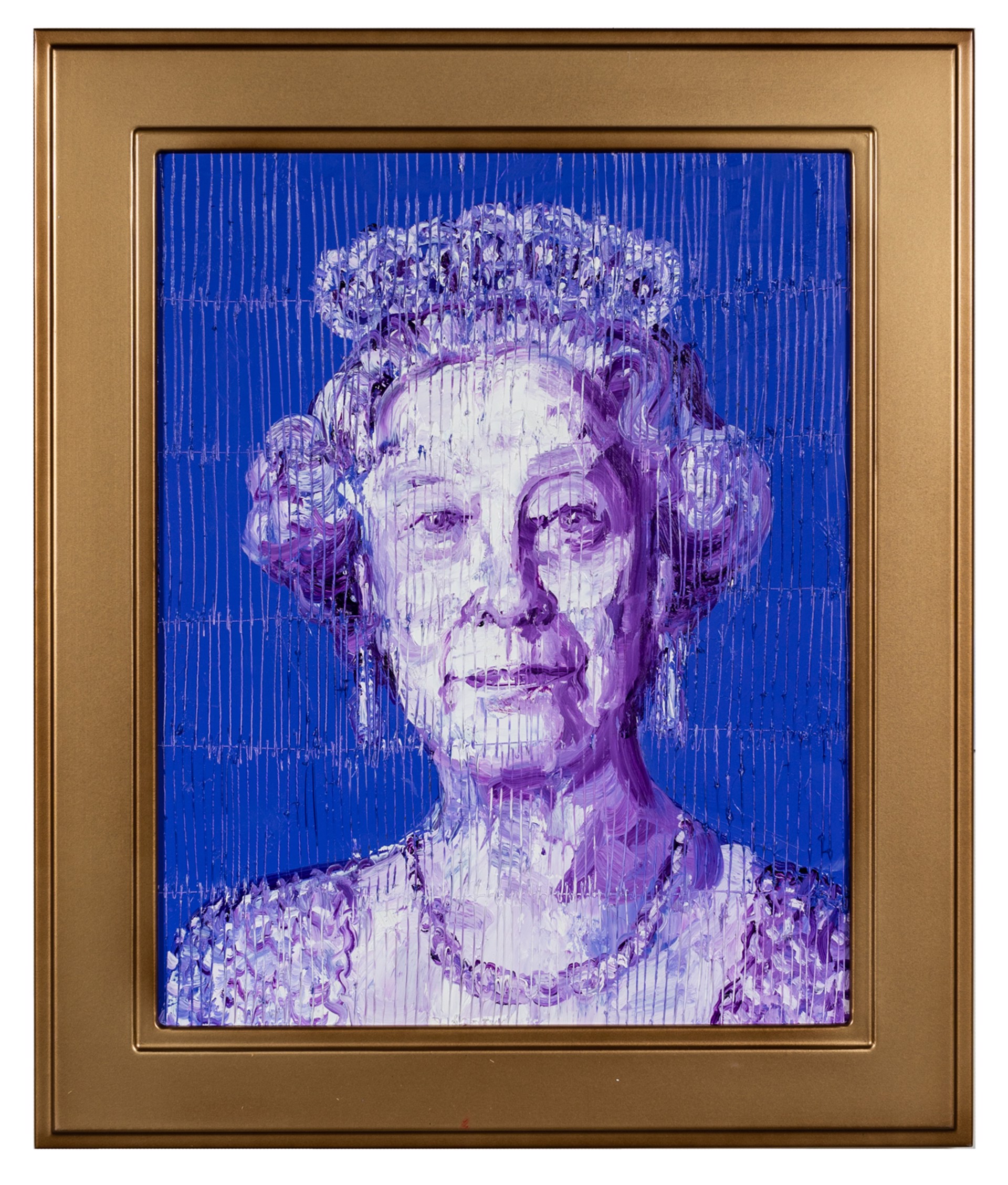 Hunt Slonem Art For Sale - Her Majesty Queen Elizabeth