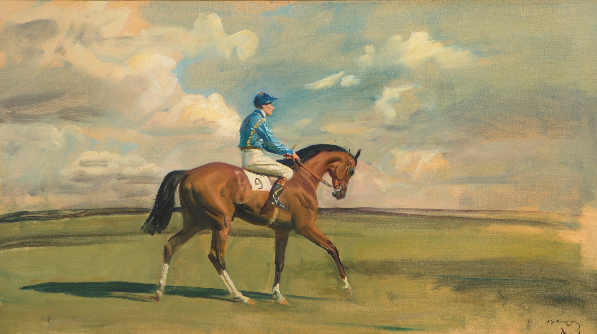 Bunker II, with Manny Mercer up in the Colors of Sir Adrian Jarvis, Bt. by Sir Alfred James Munnings