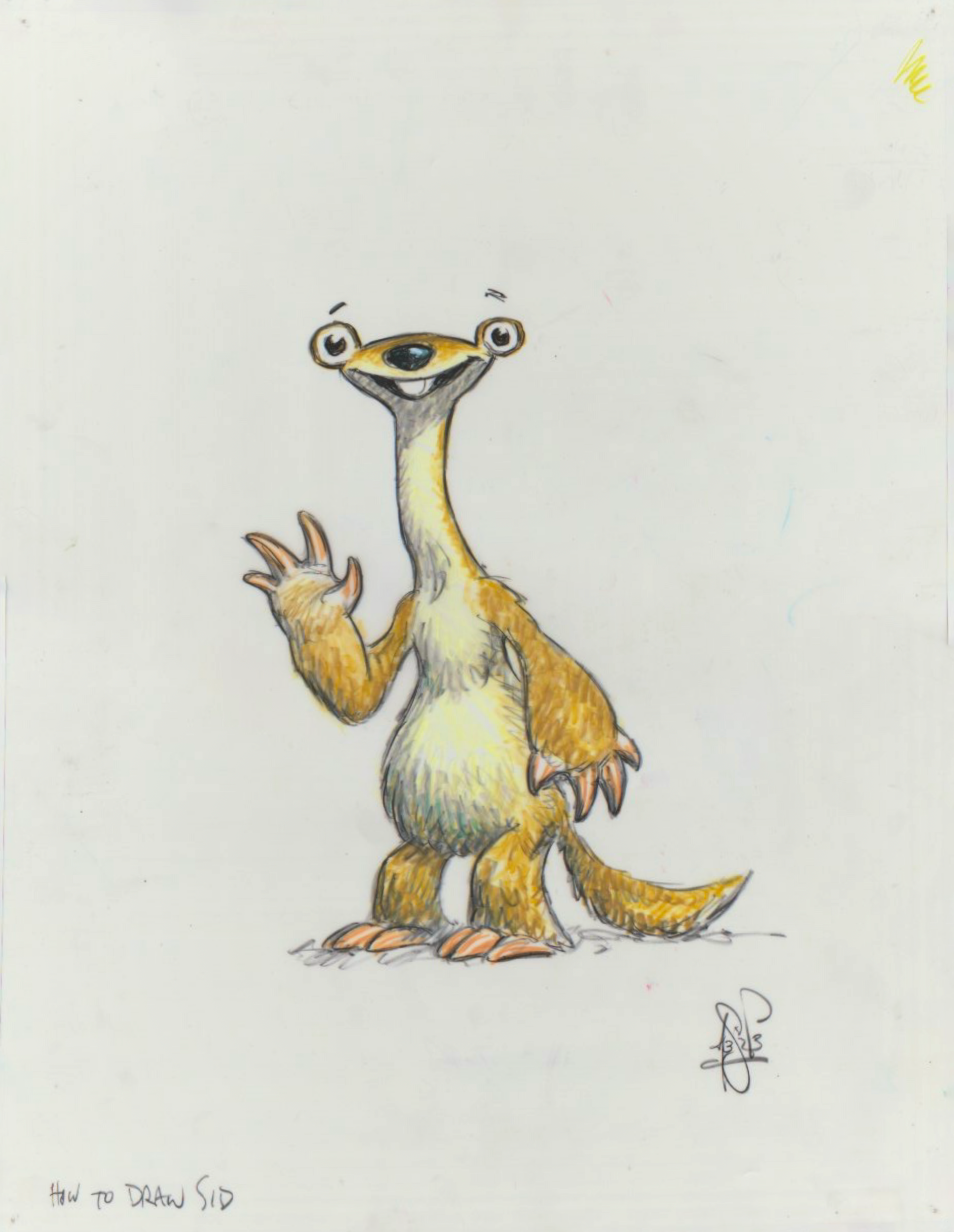 Ice Age “How to draw Sid” by Peter de Sève