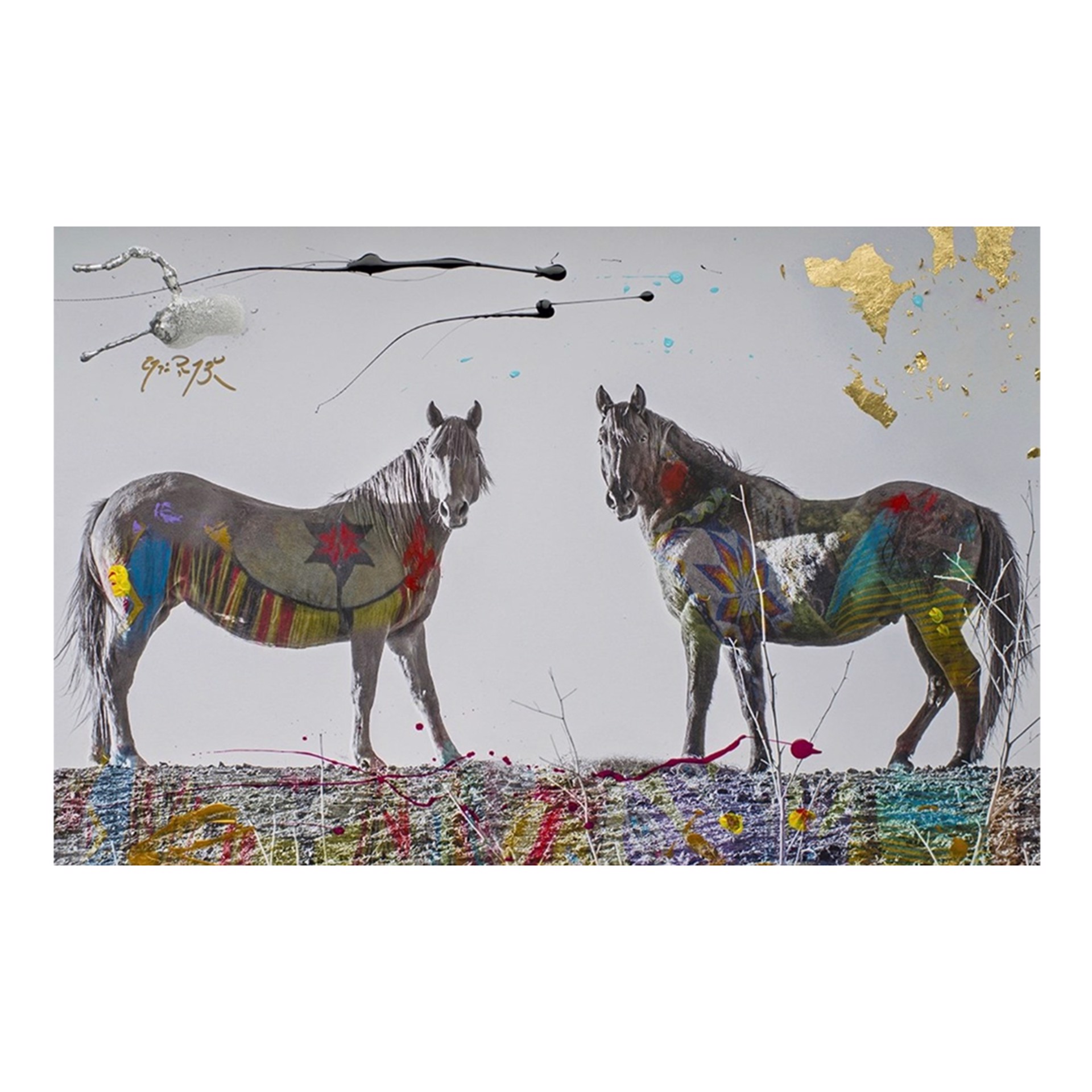 Horse Duet (Utah) by Arno Elias