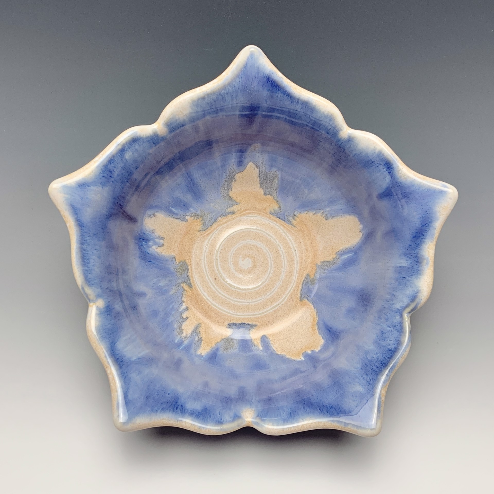 Bellflower Bowl, Blue & Cream by Elizabeth Frey