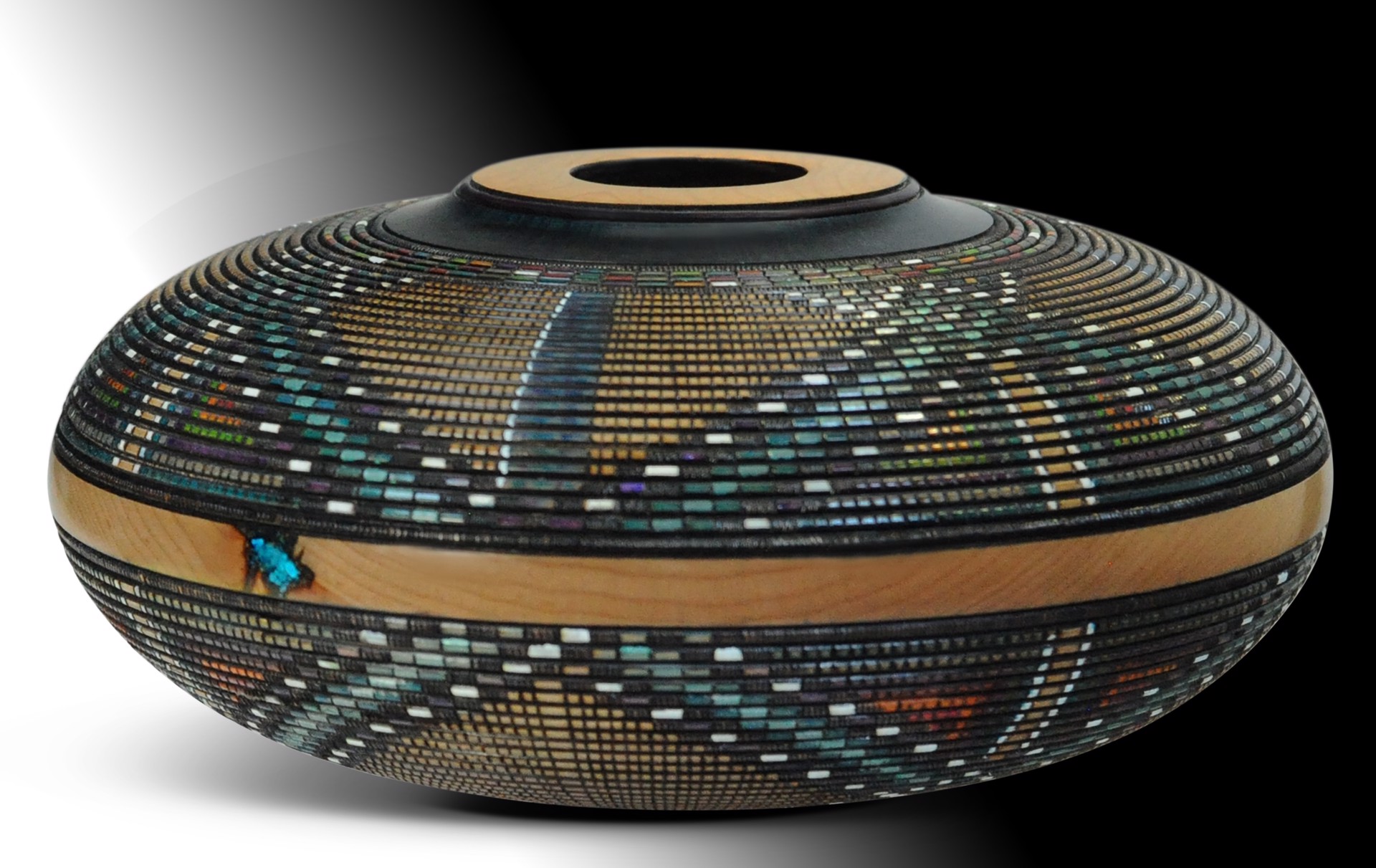 Sipapu 5 with Turquoise Inlay by Keoni