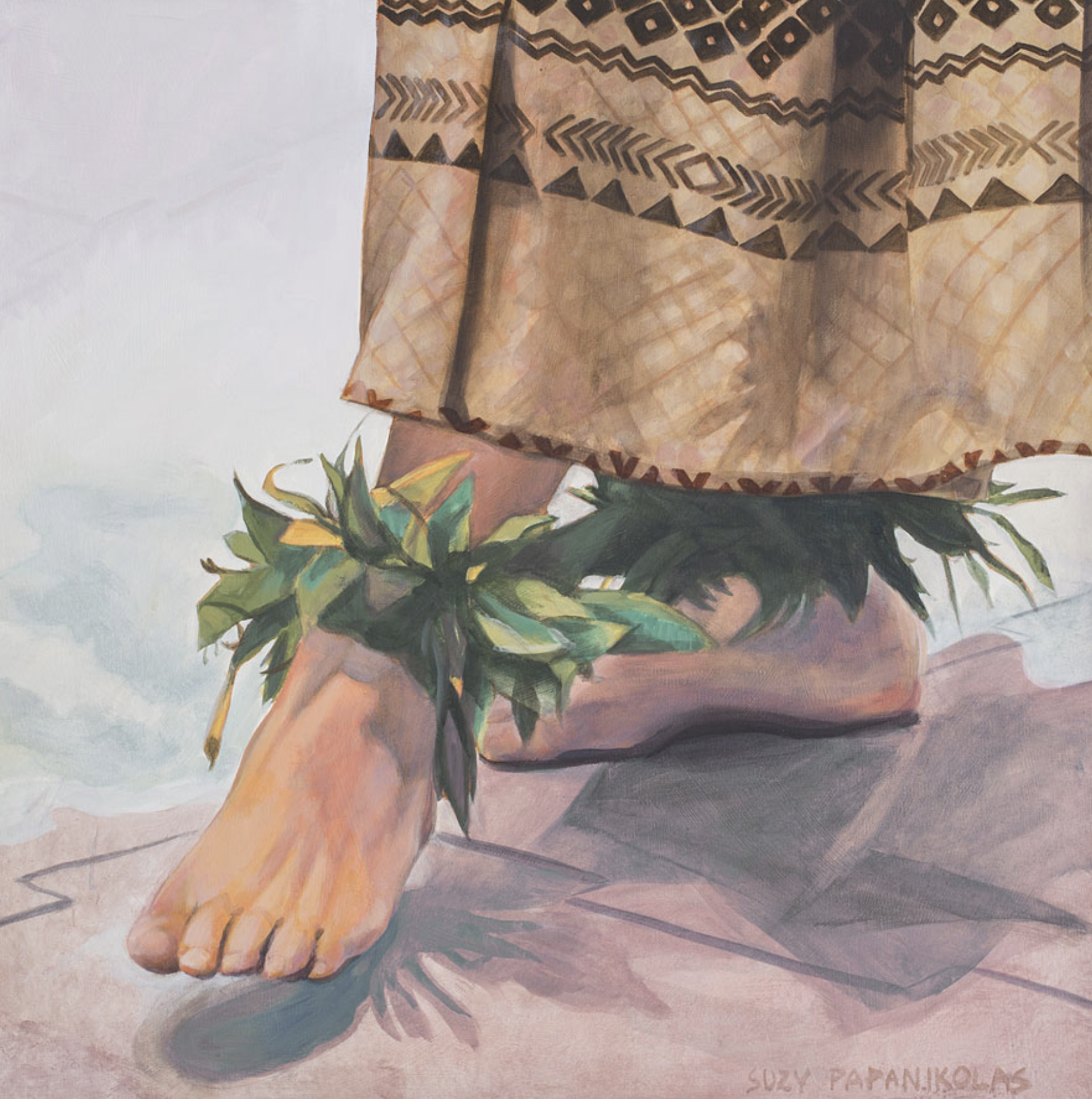 Dancer Feet in Tapa by Suzy Papanikolas