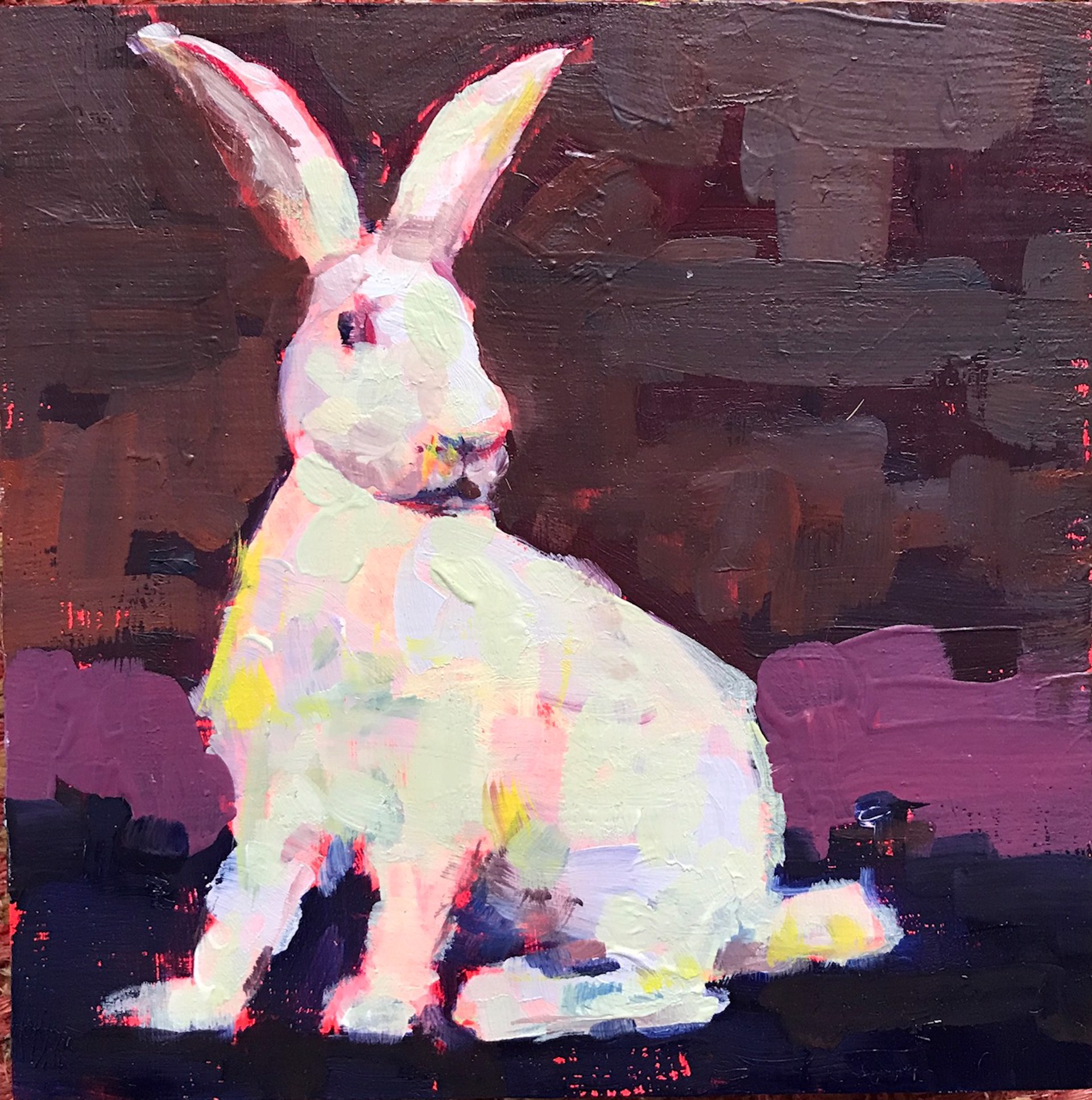 Brian Stephens - All the Wild Ones Act 5 Oil on panel 5 x 5 in $550.00