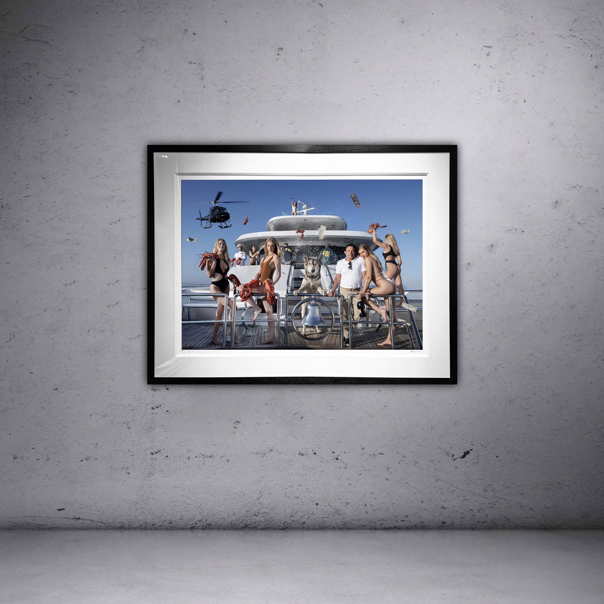 Get The FXXX Off My Boat (COLOUR) by David Yarrow