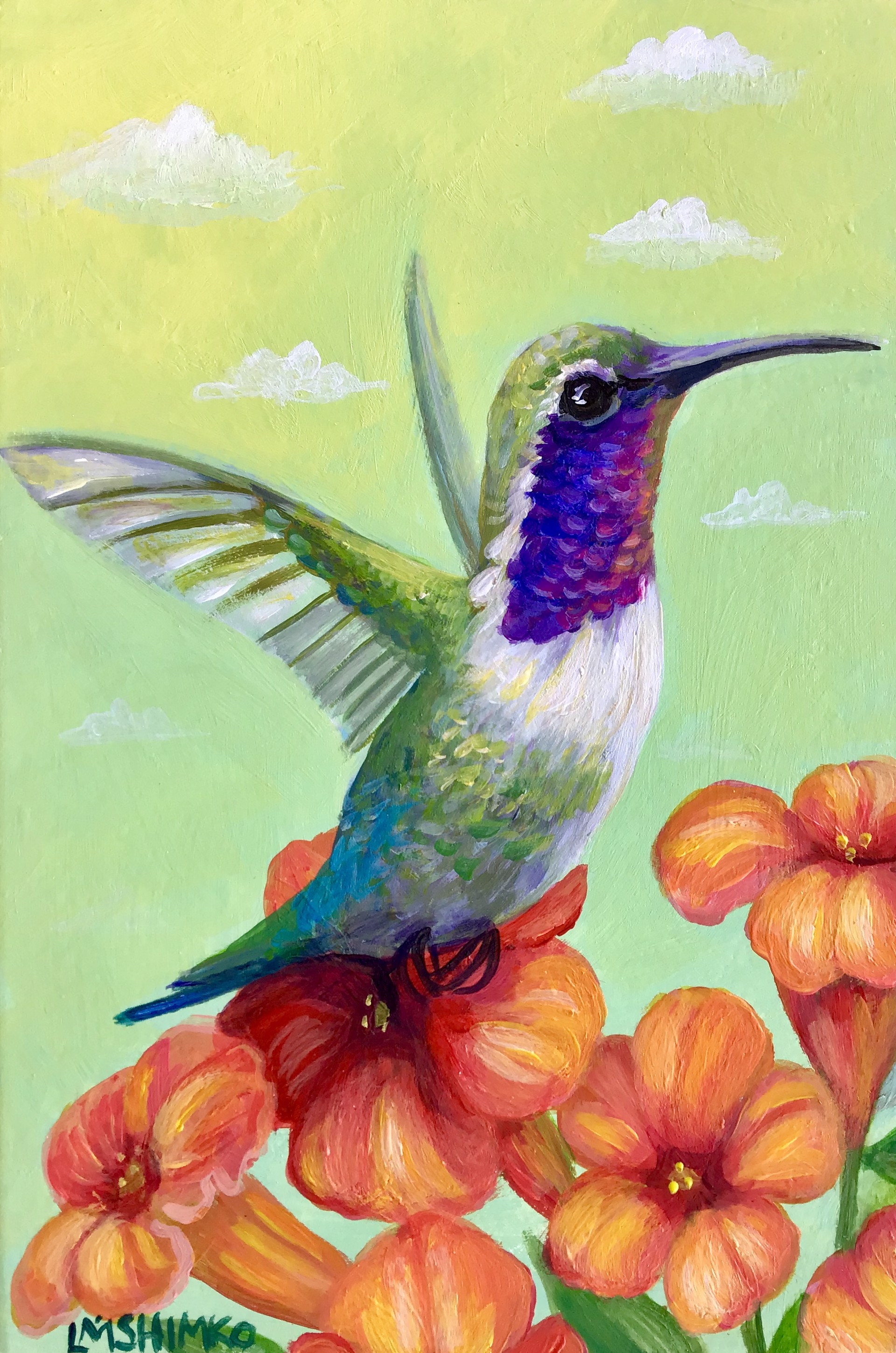 Lucifer Hummingbird by Lisa Shimko