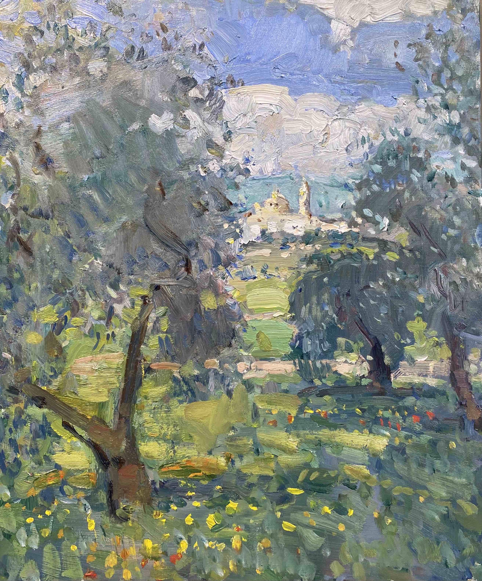 View Through the Olive Grove by Richard Oversmith
