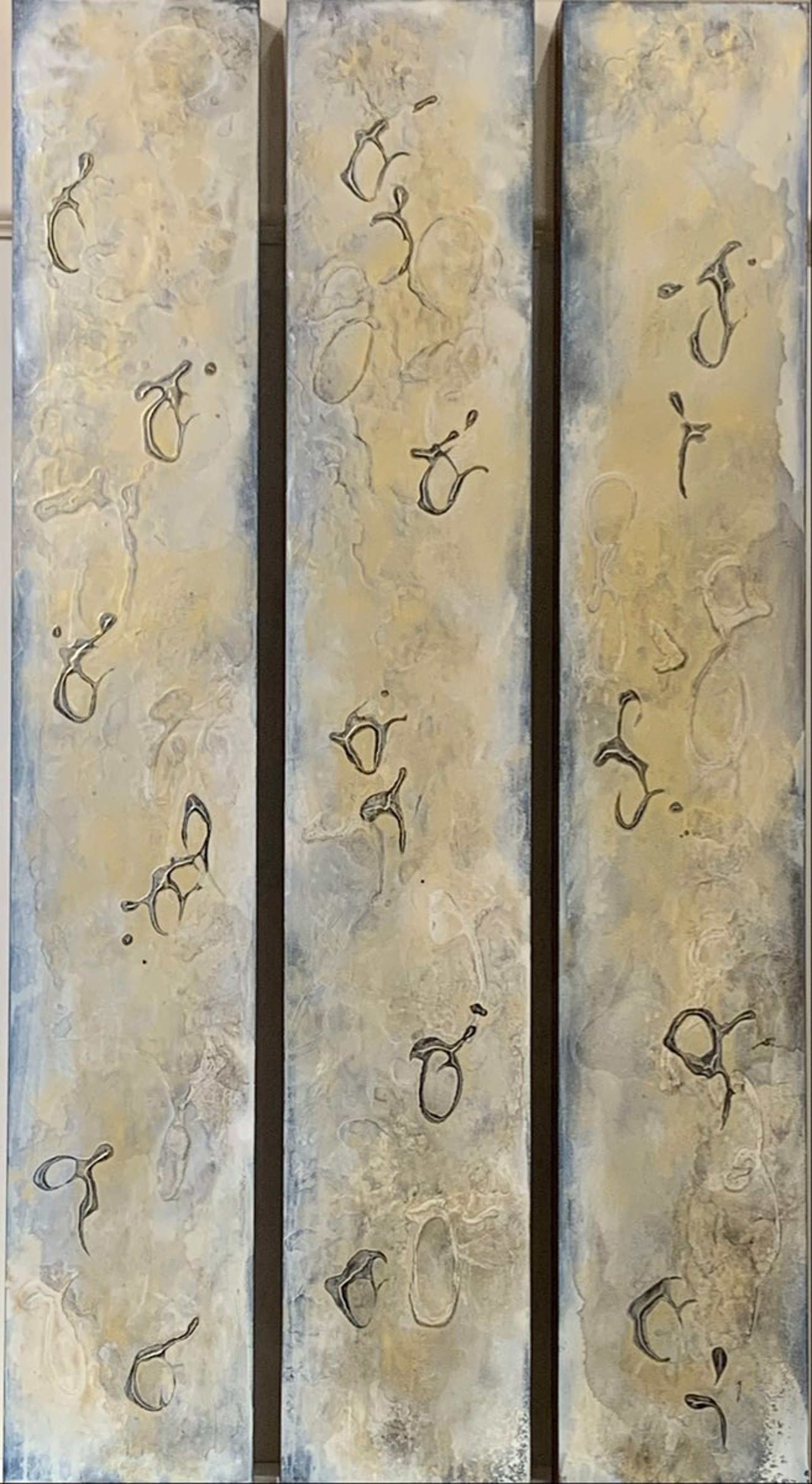 Beyond the Veil IV Triptych (set of Three) by Julie Quinn