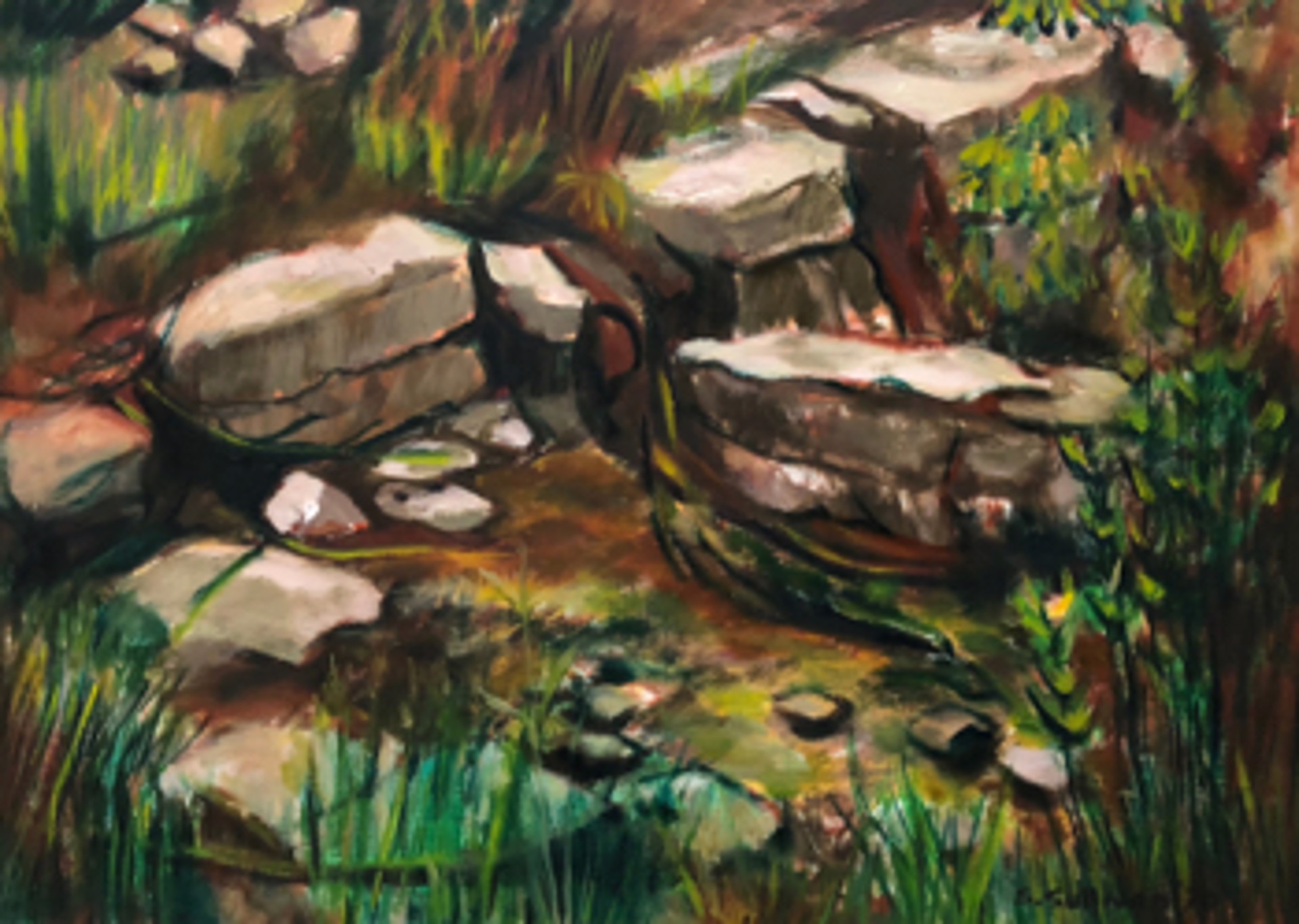 Landscape with Rocks by Stella Sullivan