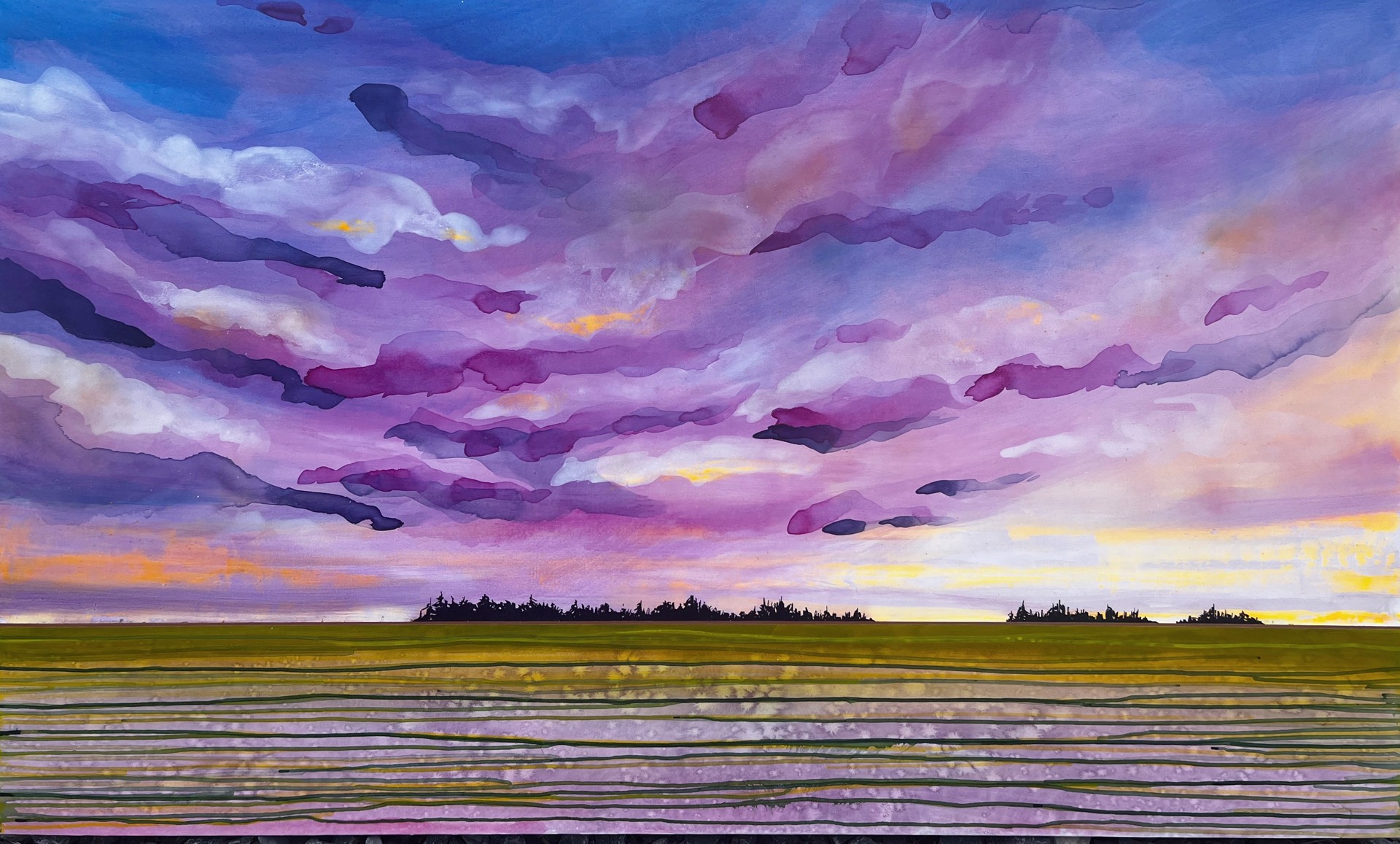 Technicolour Skies by Kerry Langlois