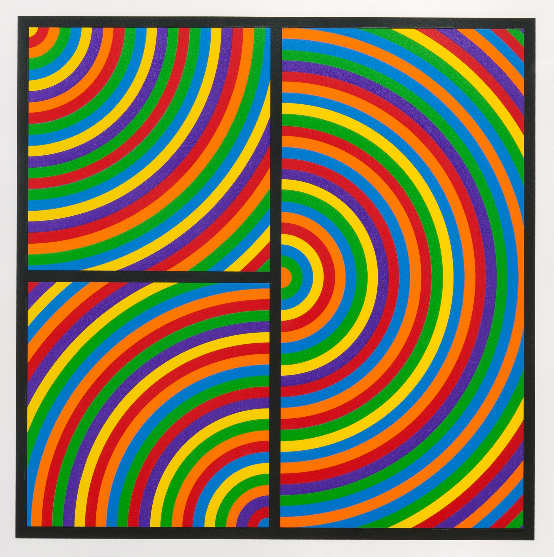 Color Bands, Plate #04 by Sol LeWitt