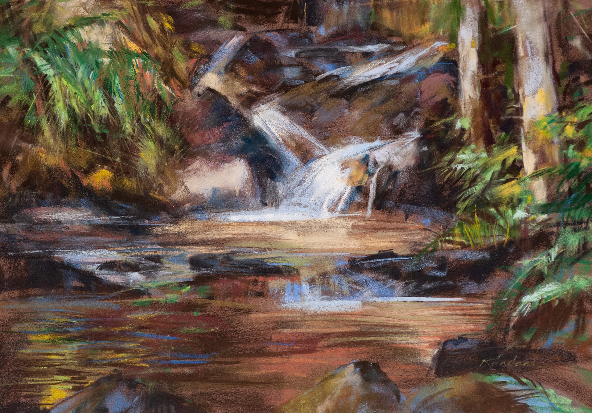 Gold Creek Falls by Randena Walsh