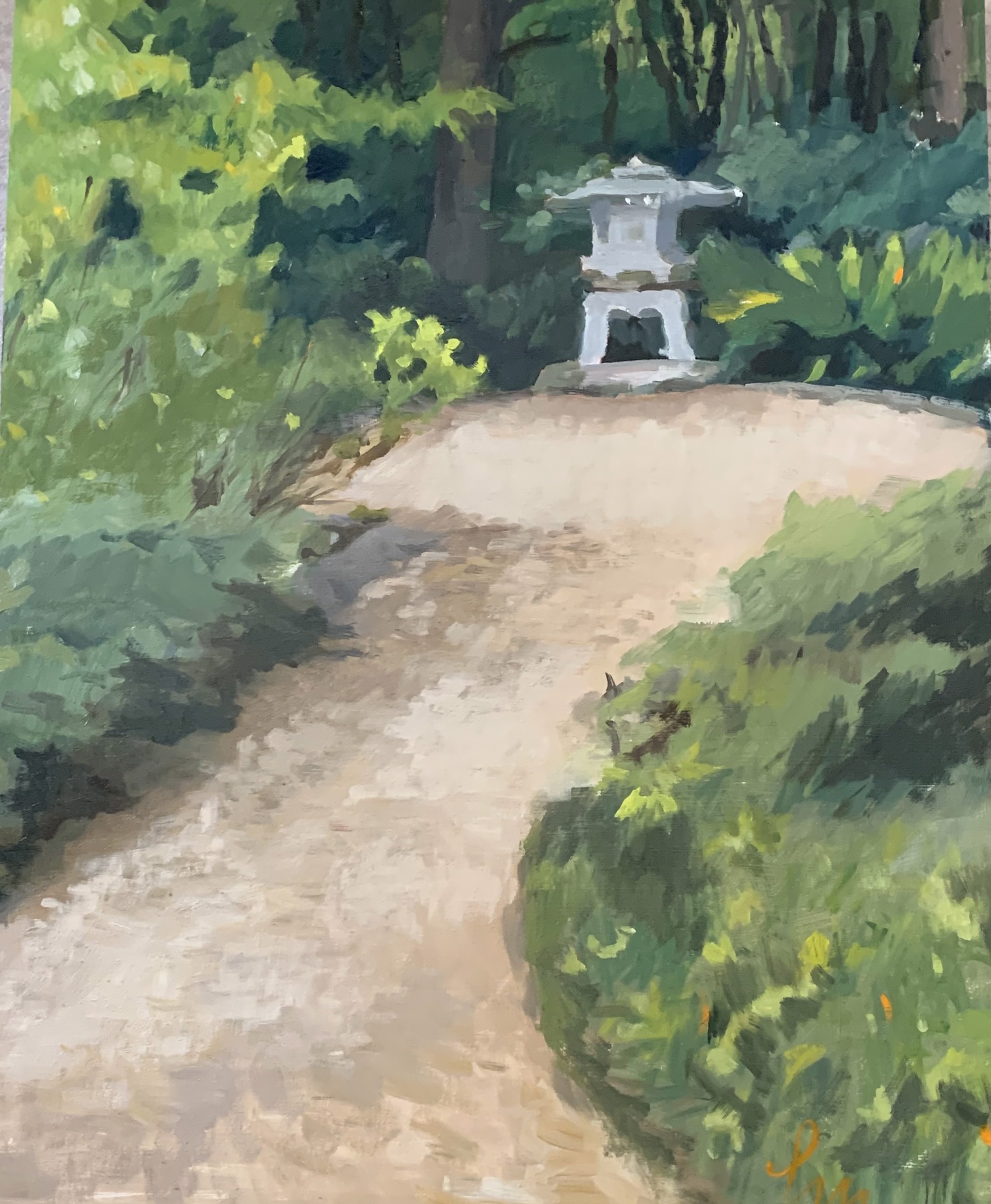 Yukimi Lantern - Birmingham Botanical Gardens by Laura Murphey