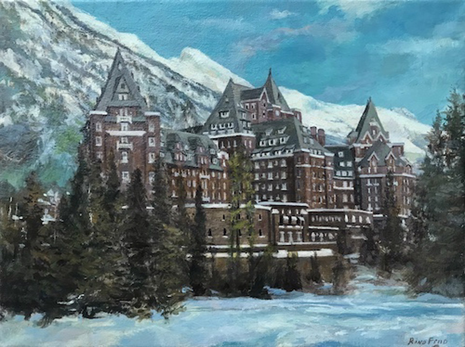 Afternoon at the Banff Springs by Rino Friio