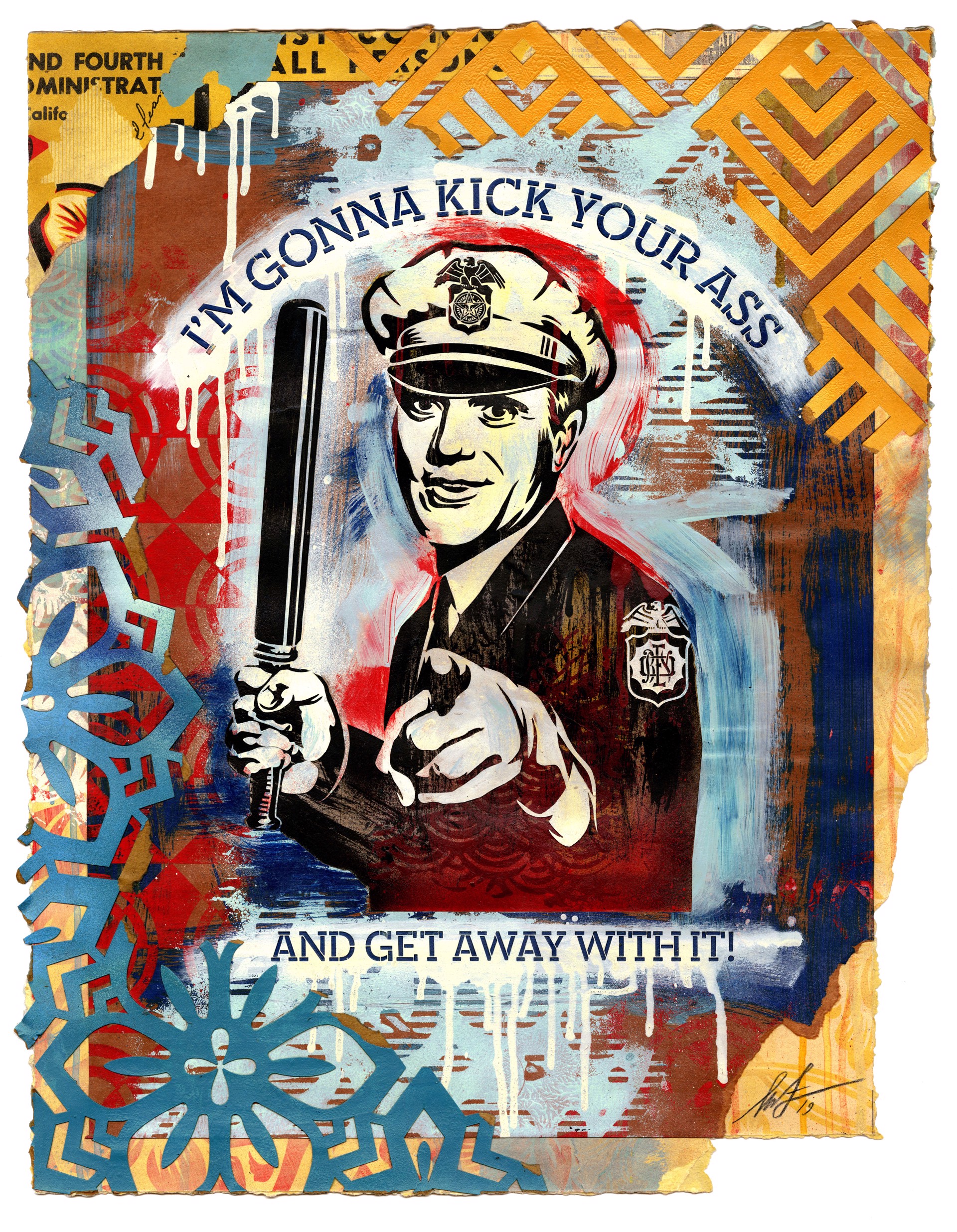 Rise Above Cop by Shepard Fairey