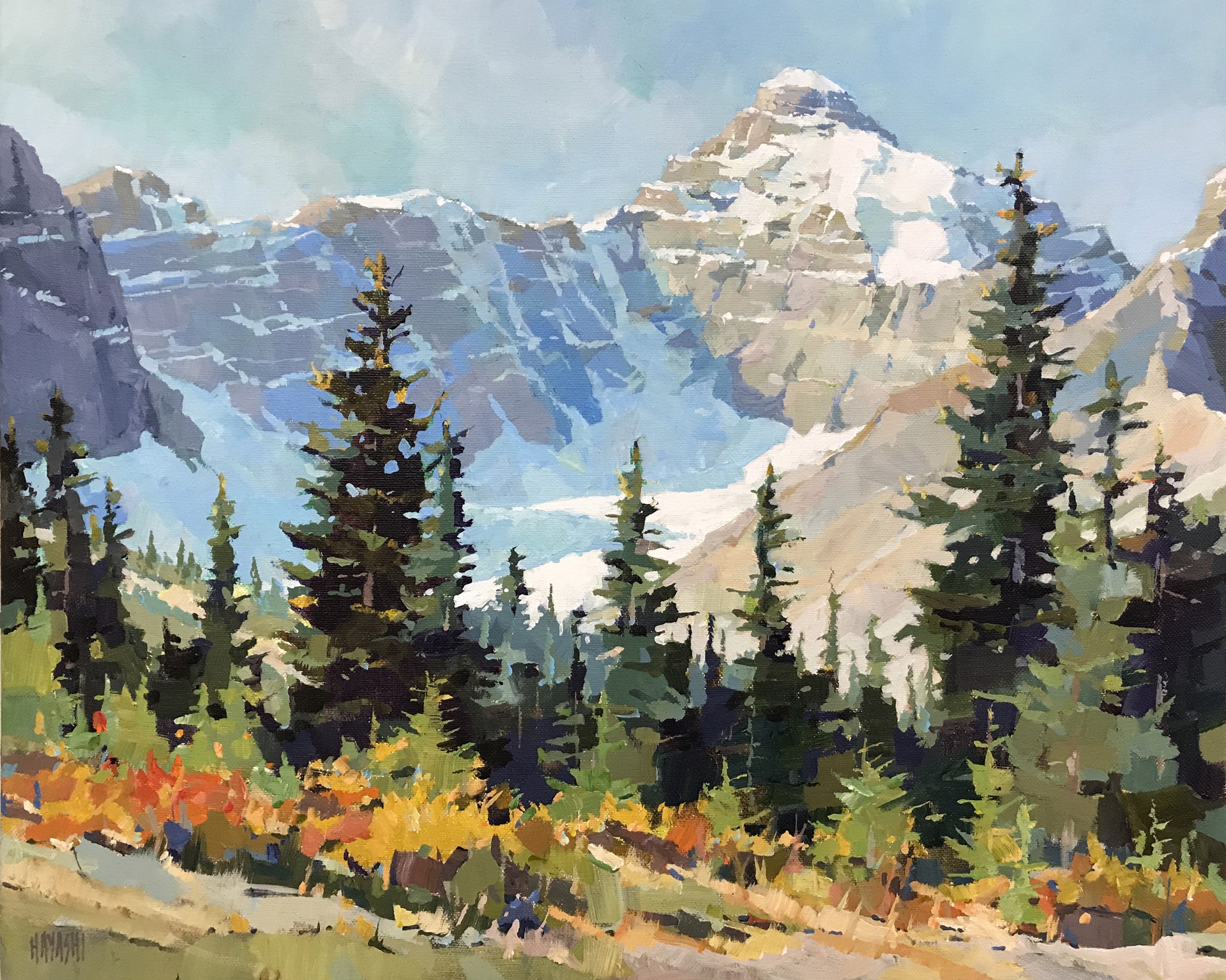 Mount Athabasca by Randy Hayashi