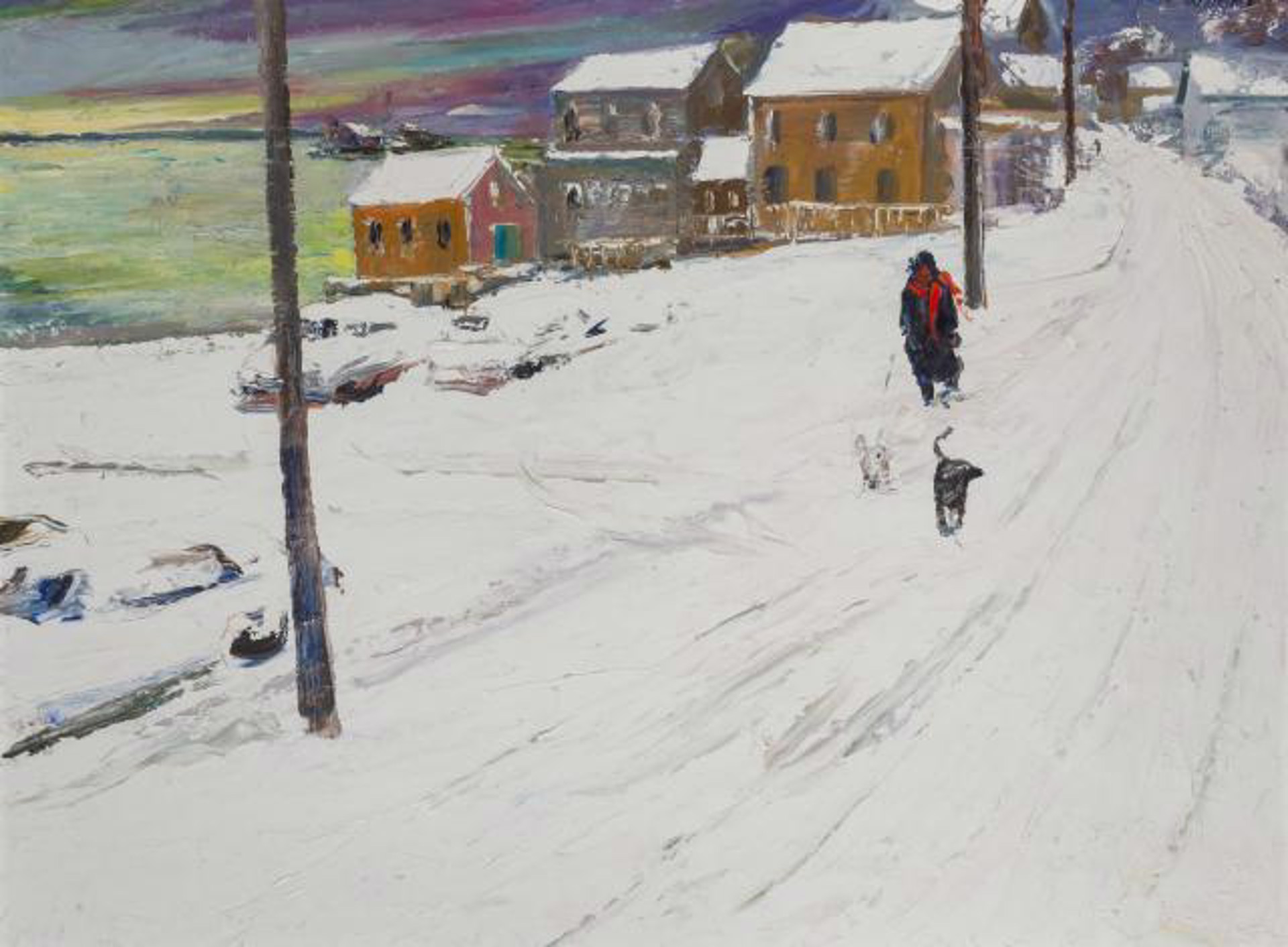 Me, Walking the Dogs by Nancy Whorf