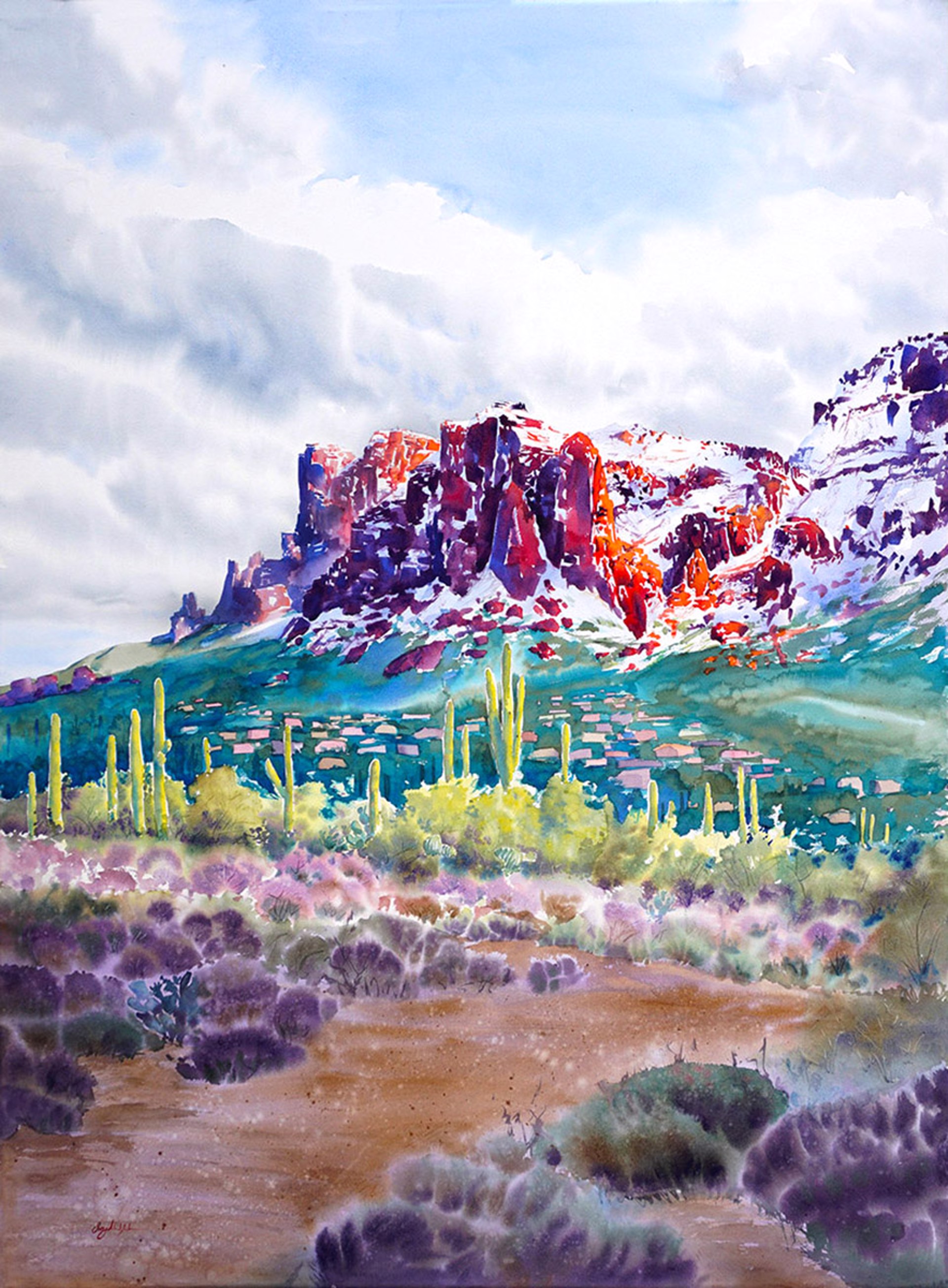 Superstition Mountains by Suzy Almblade