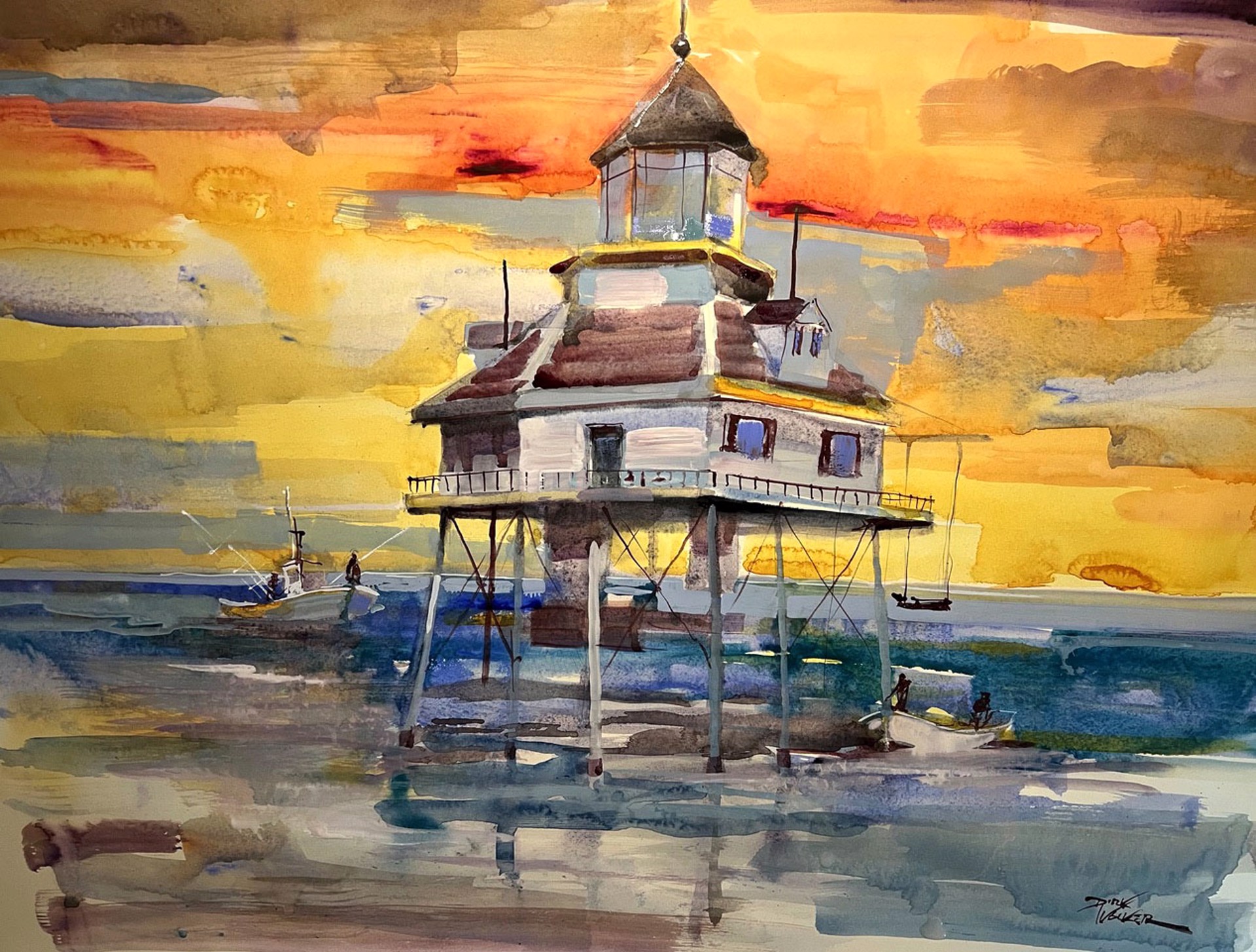 Mobile Bay Lighthouse by Dirk Walker
