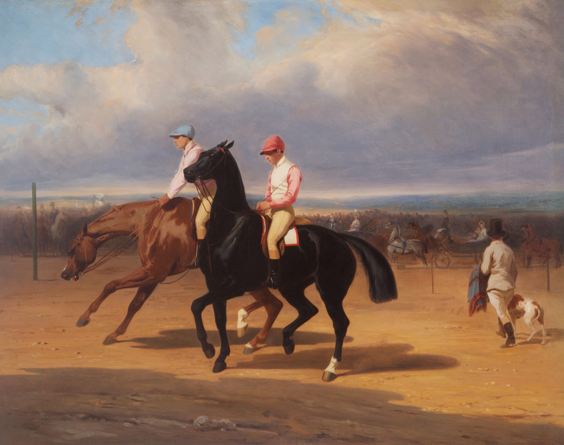 About to go Down by Alfred De Dreux
