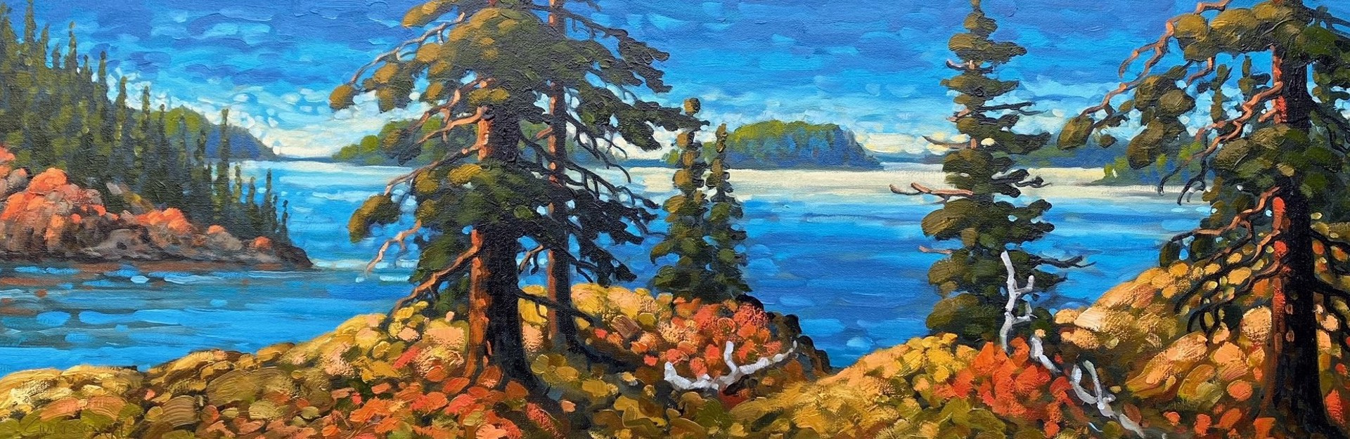 September, Gulf Islands Vista by ROD CHARLESWORTH