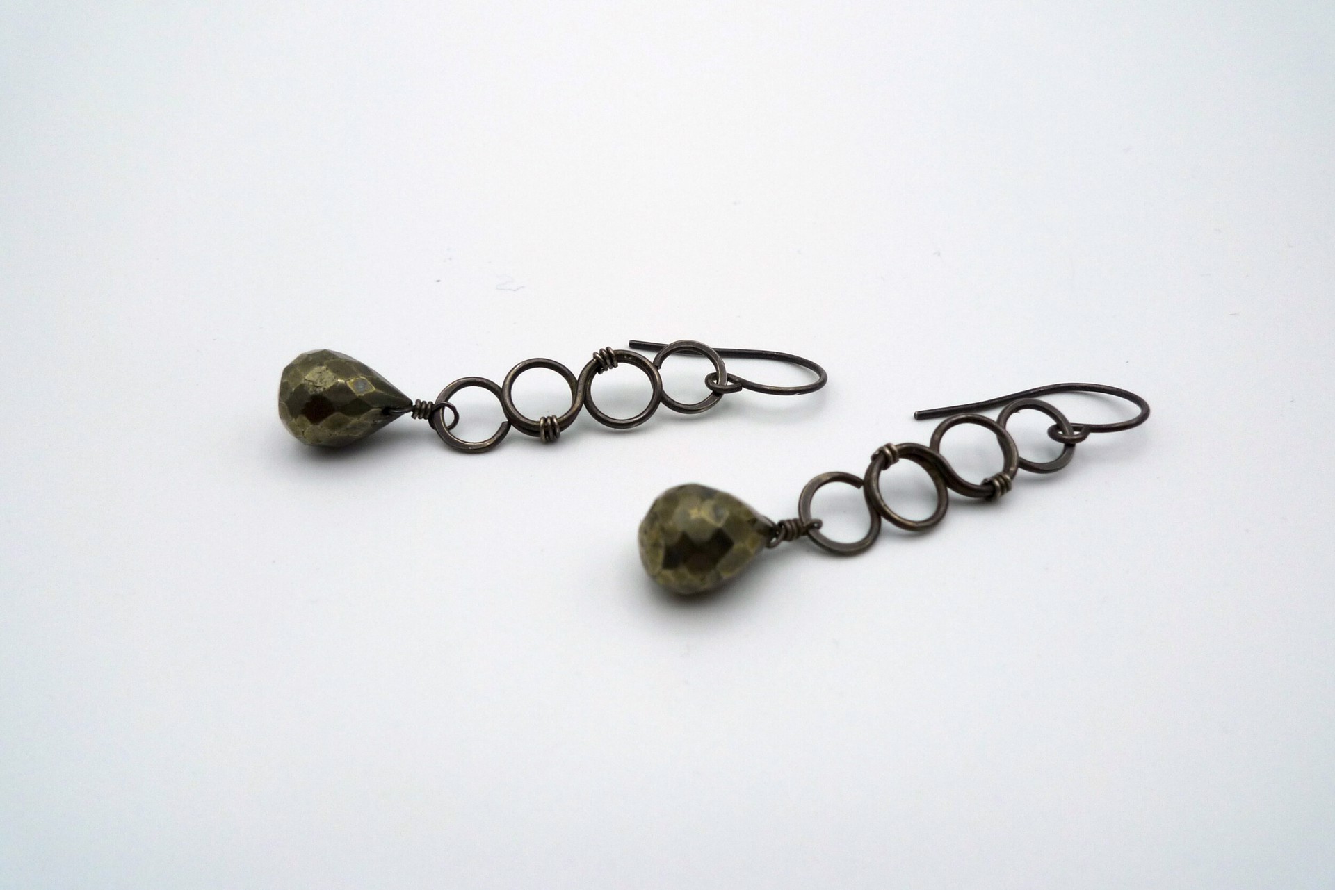 Pyrite Earrings by Alena Fisse-Karr