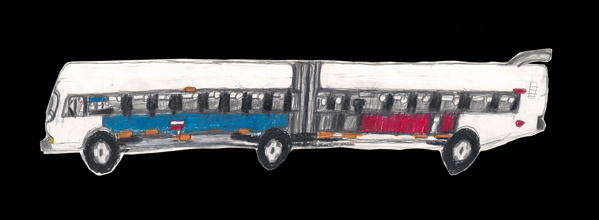 Long Metro Bus by Michael Haynes