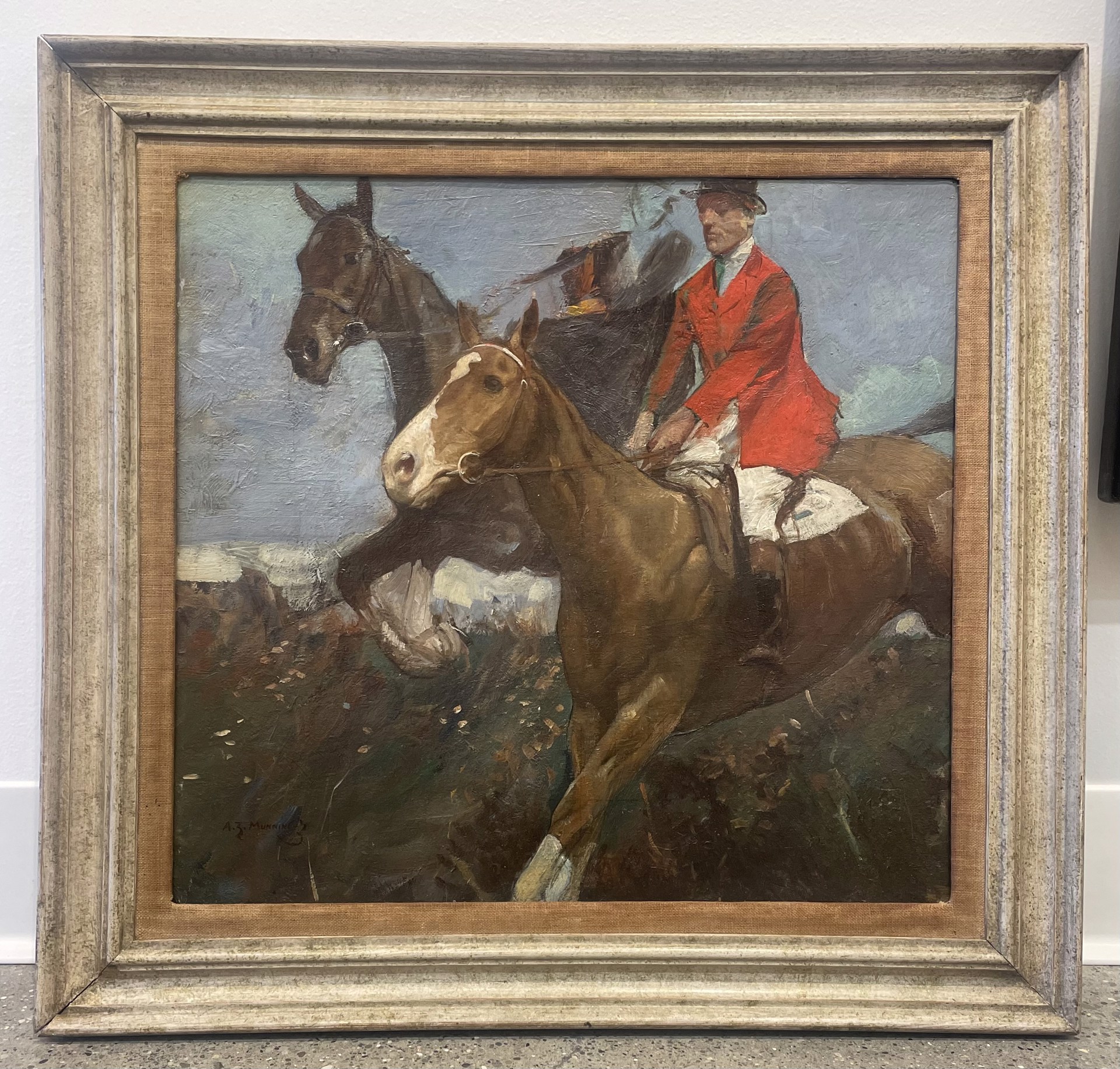Over the Hedge by Sir Alfred J. Munnings
