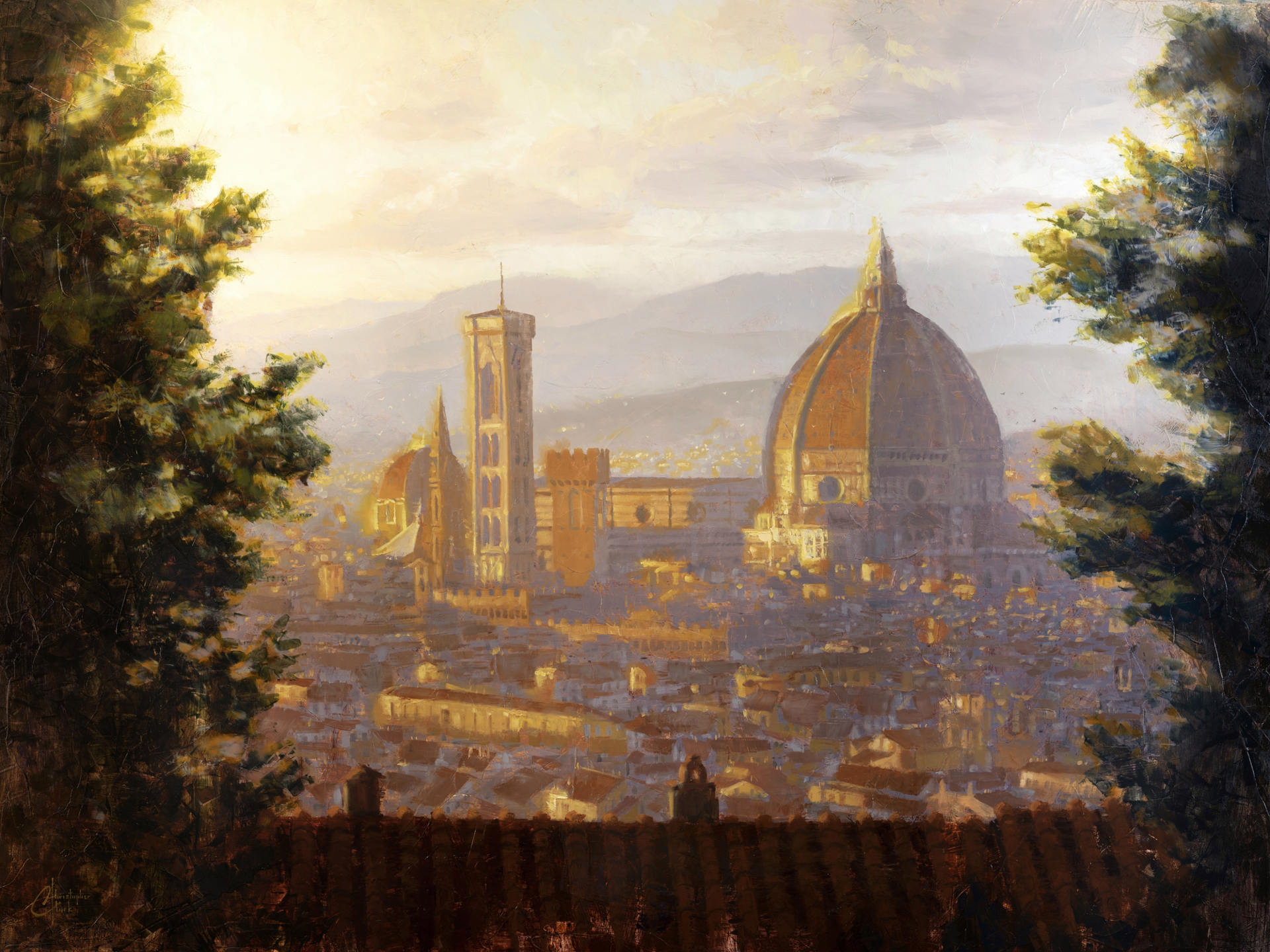 Florence, Italy - Duomo from a Distance by Christopher Clark