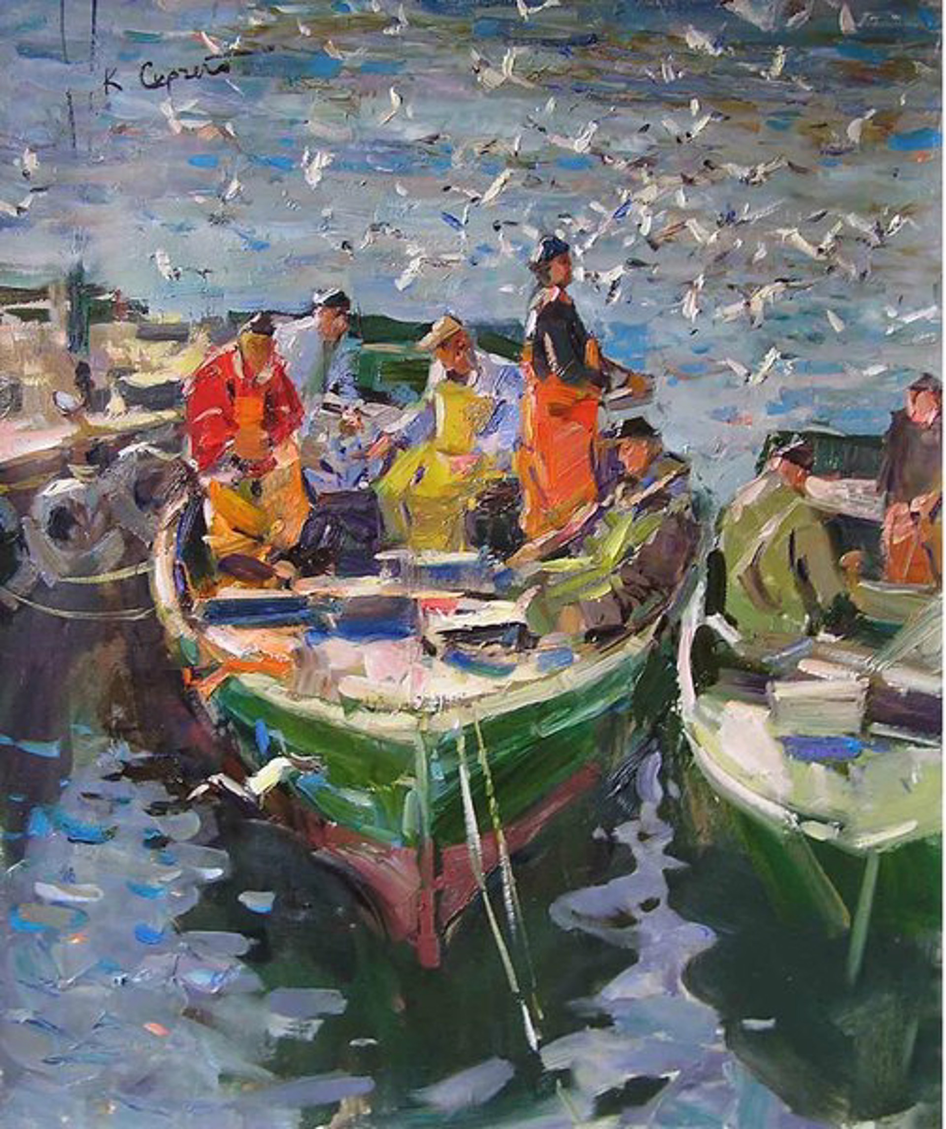 Fishermen by Sergei Kovalenko