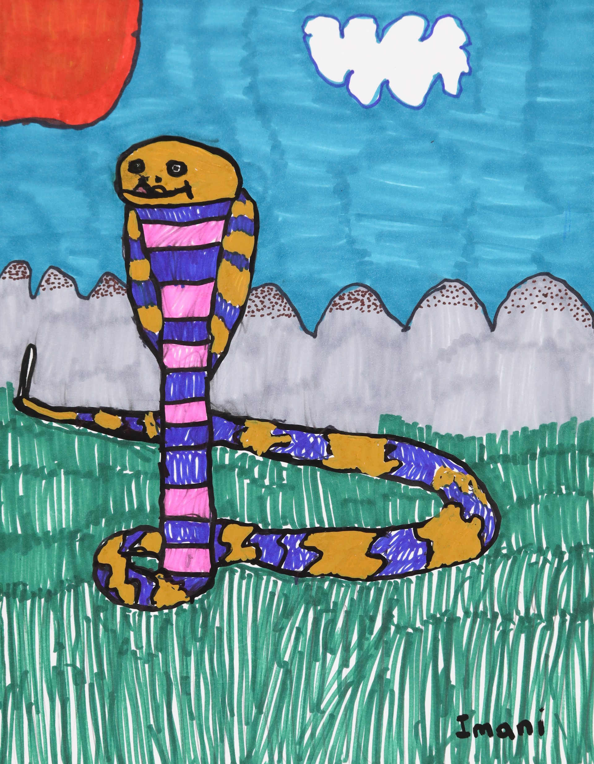 Rainbow Cobra by Imani Turner