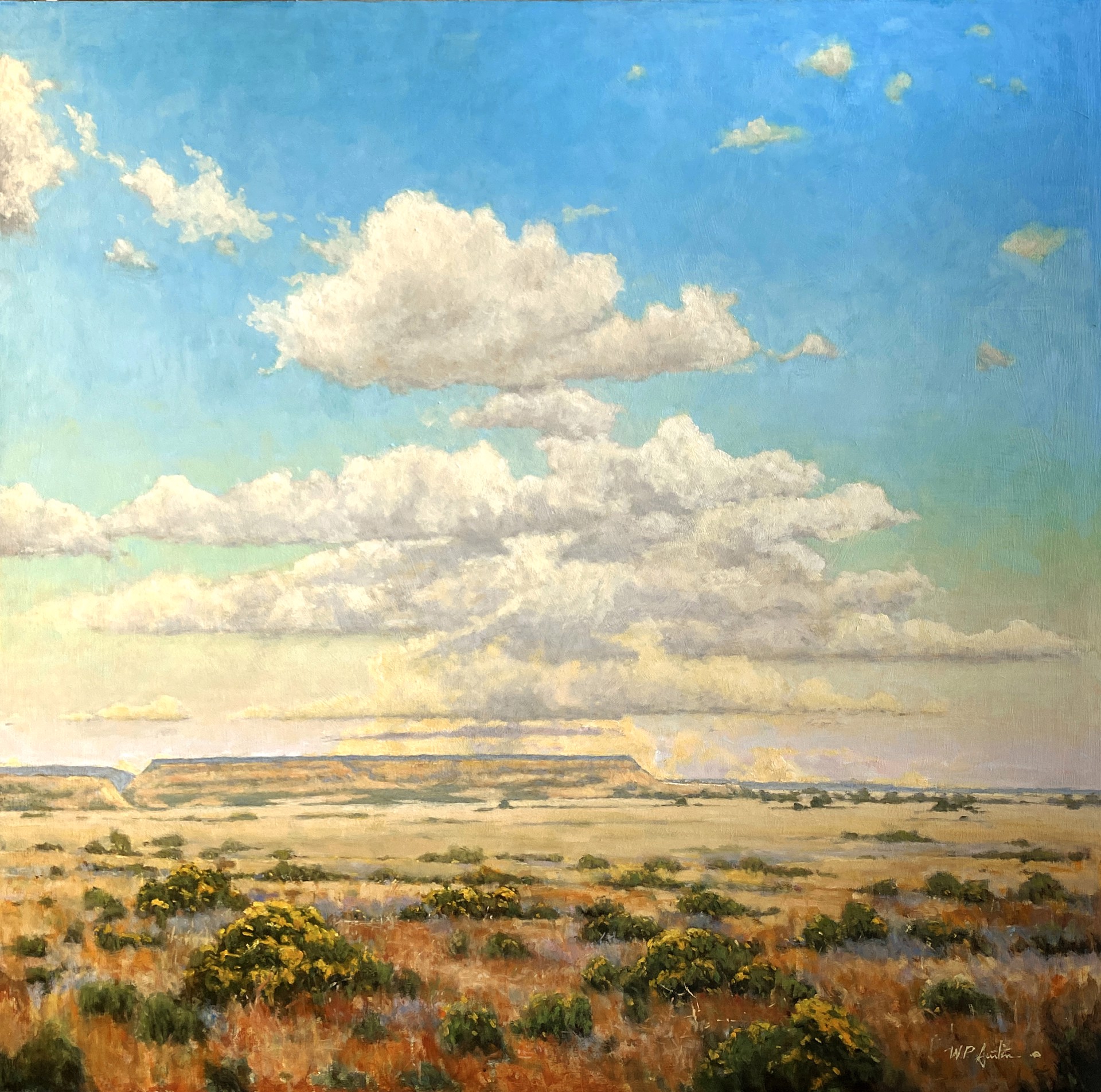 Chamisa and Big Sky by Perry Austin