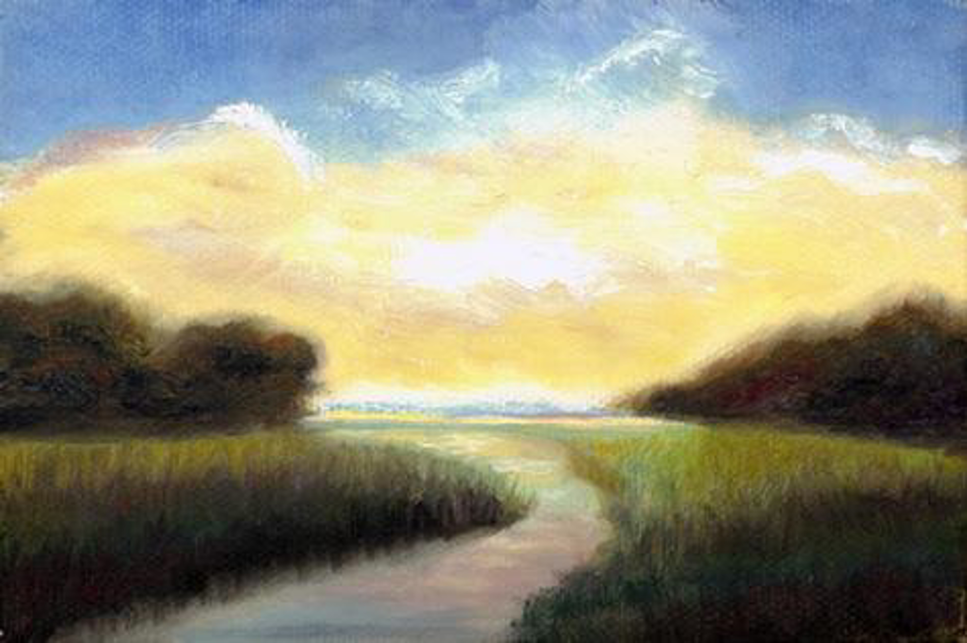 Low Country Triptych 2 by Brenda Orcutt
