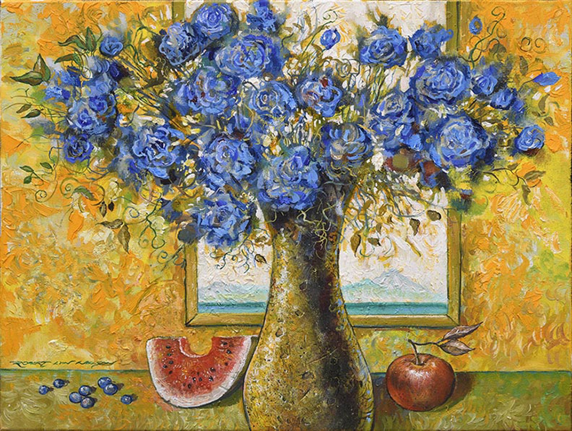 Floral Azure by Robert Lyn Nelson