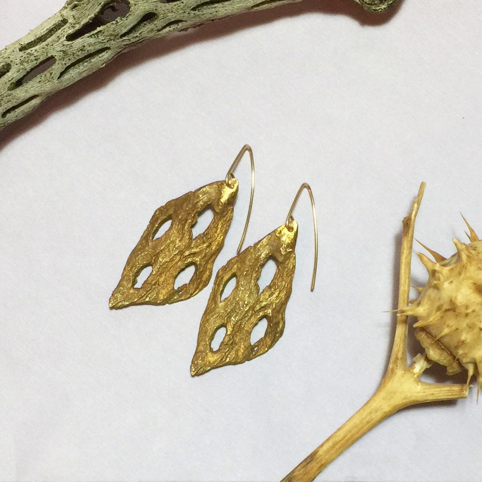 Cholla Cactus Cast Earrings by Clementine & Co. Jewelry