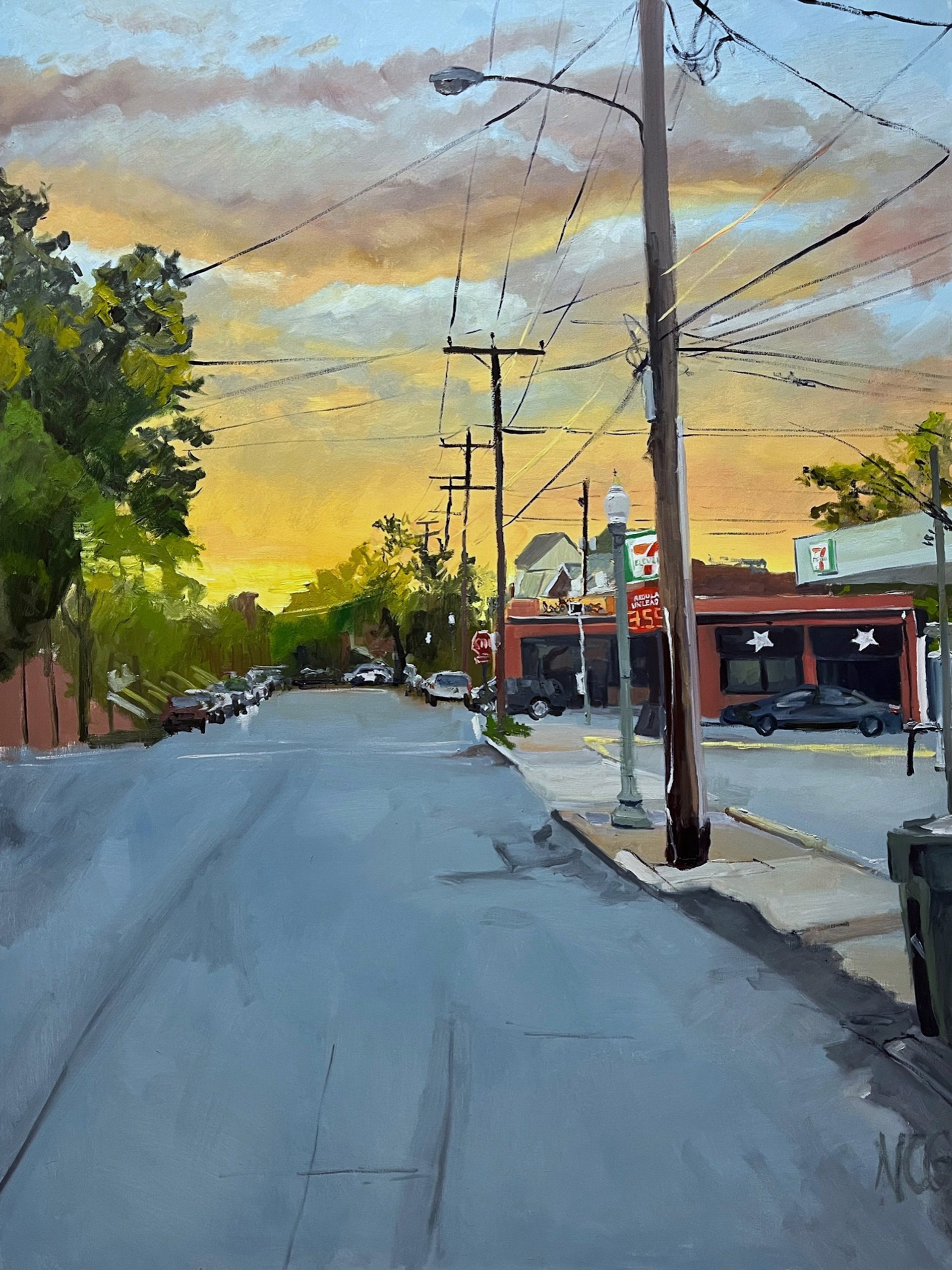 Sunset over Buddy's-Devil's Triangle by Natalie Colleen Gates