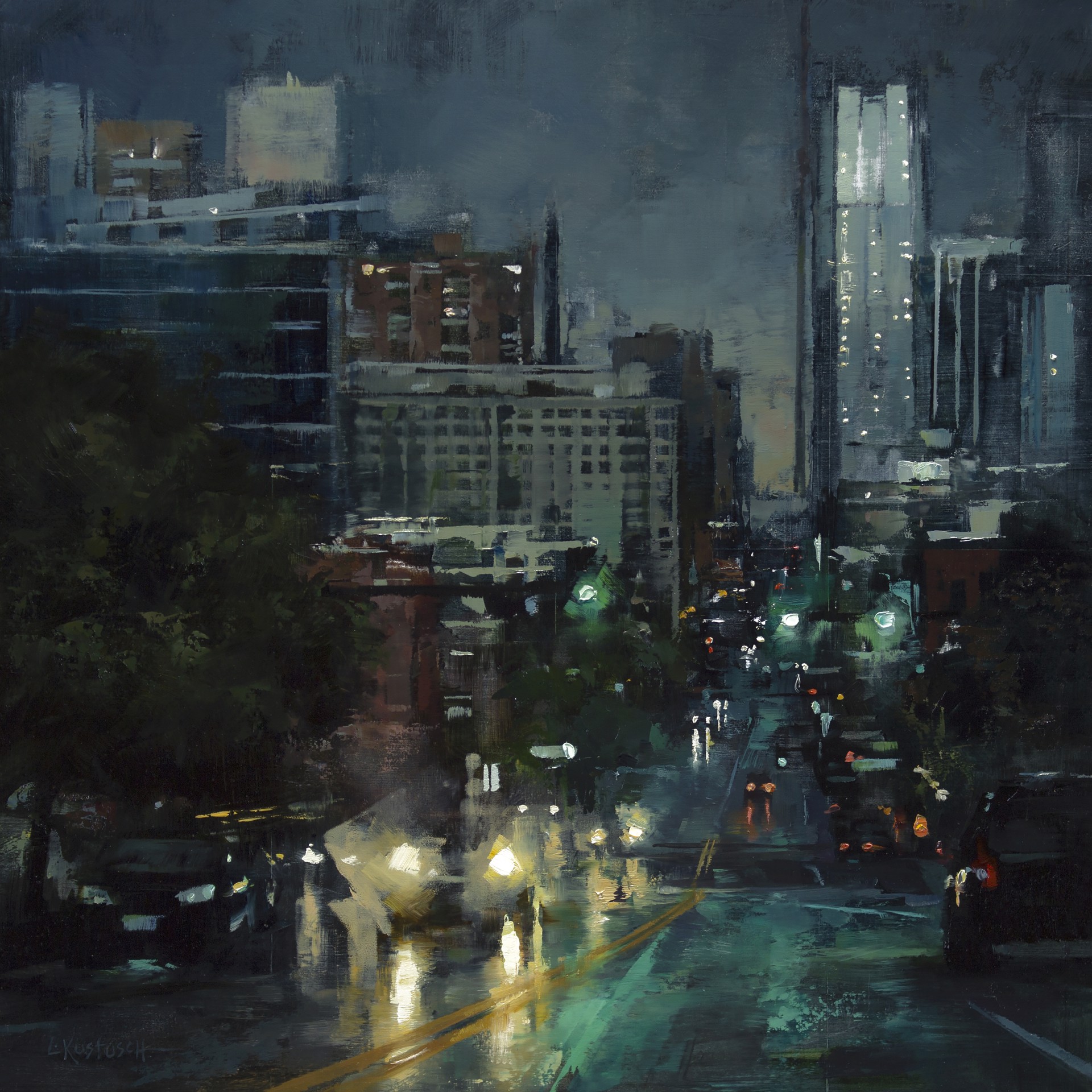 The City at Dusk by Lindsey Kustusch