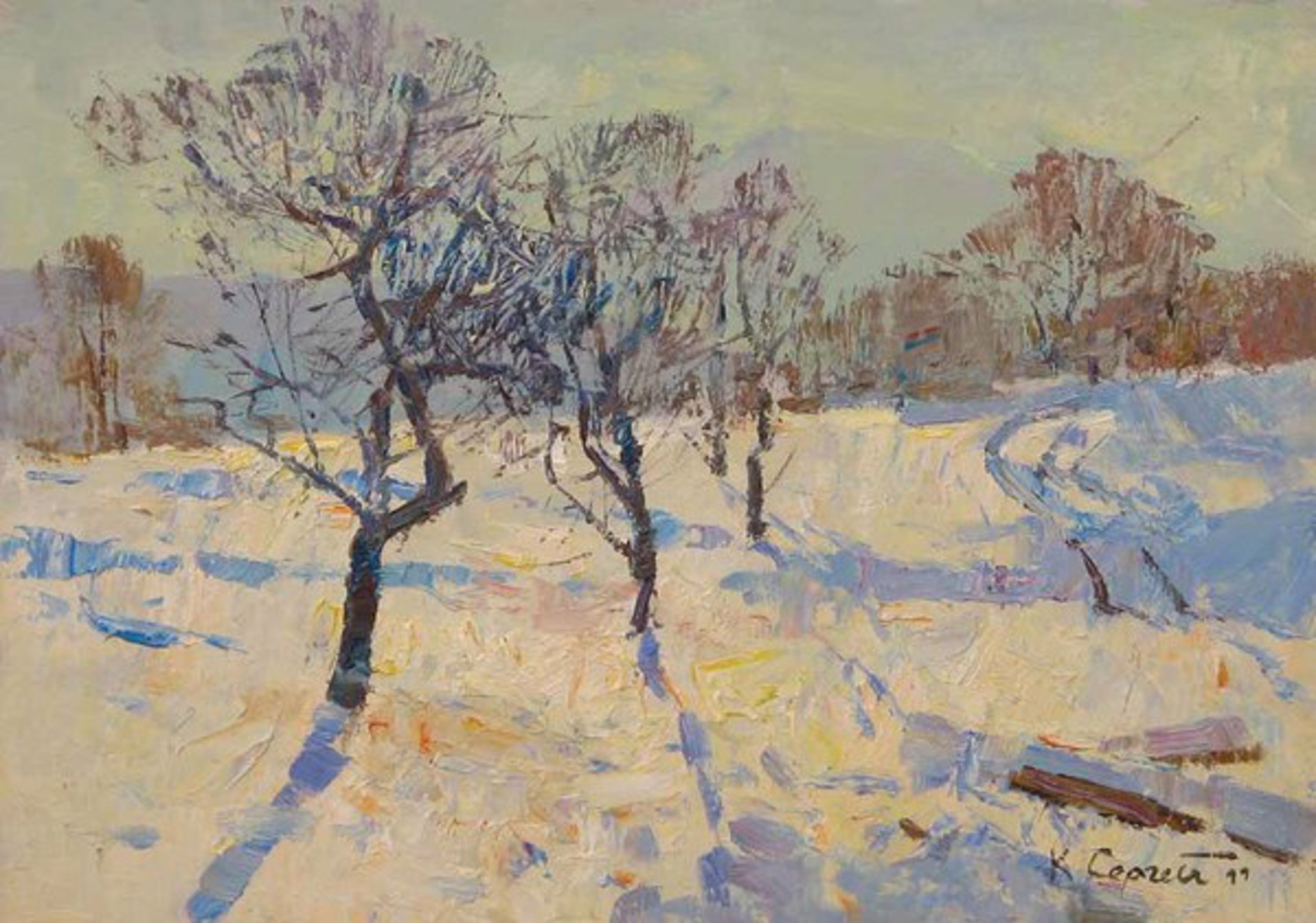Silver on the Snow by Sergei Kovalenko