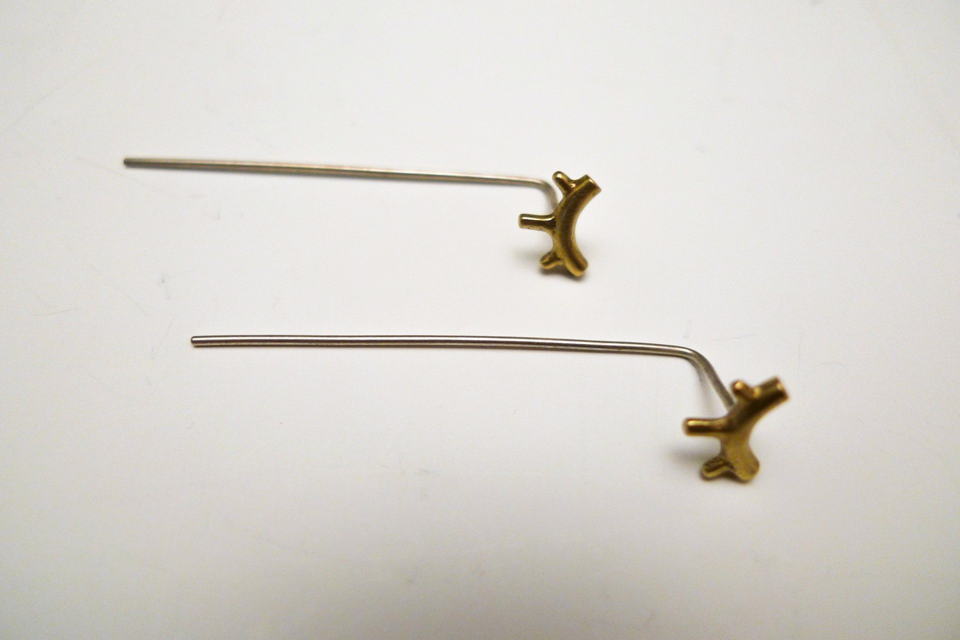 Tiny Bust Threader Earring by Leah Staley