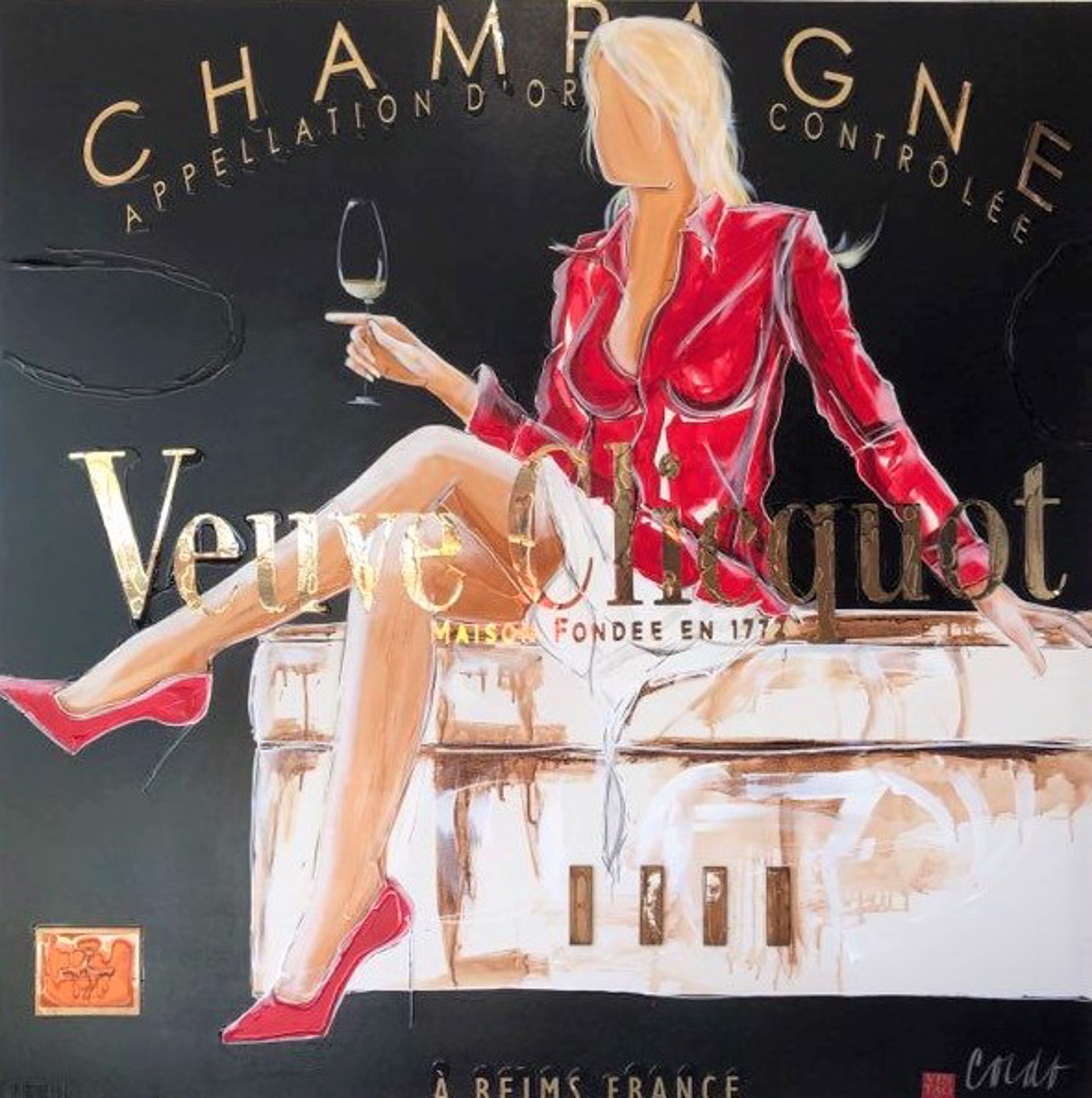 Veuve Clicquot and Louboutins 17H02 by Vincent Cordo