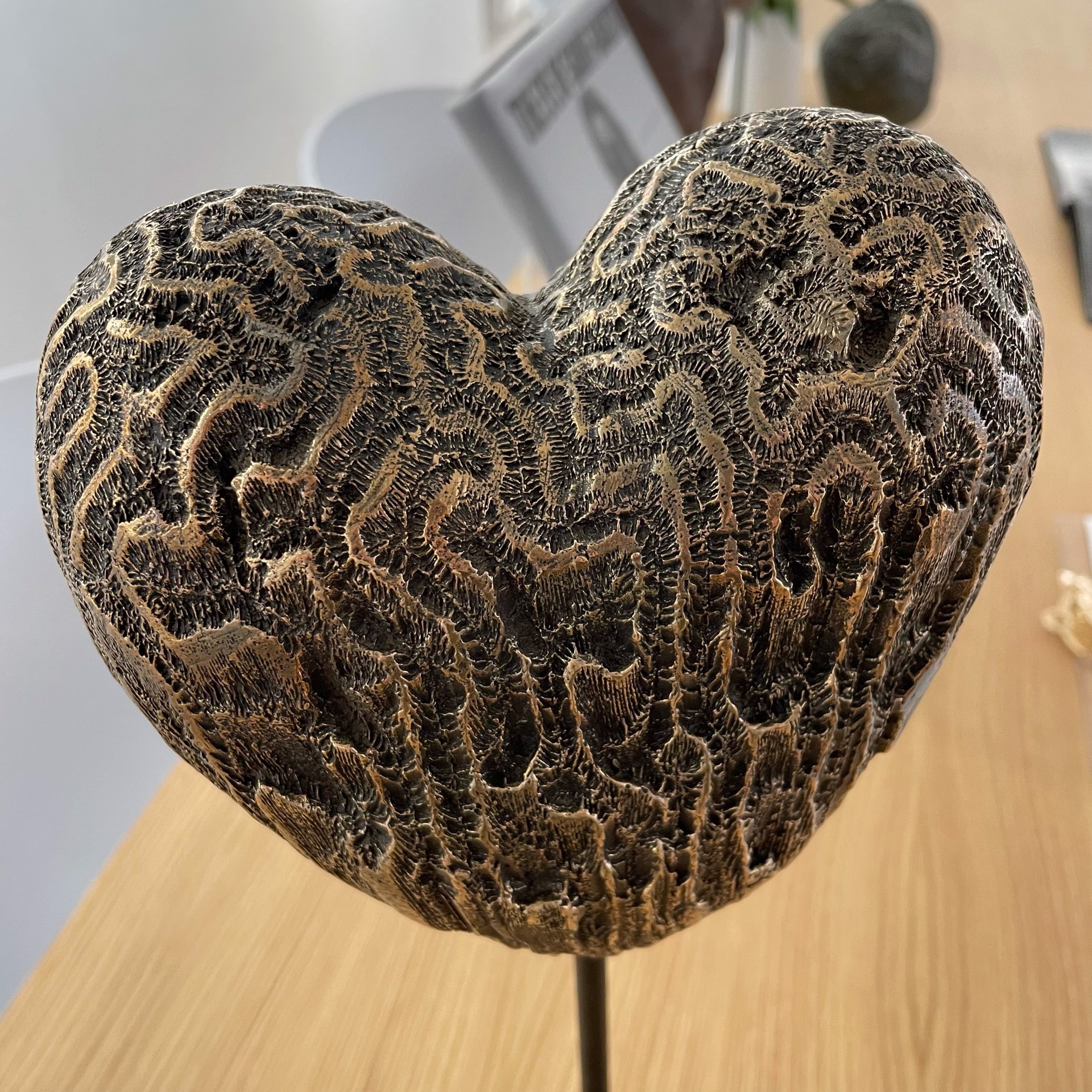 Bronze Heart 4B by Roger Moreau