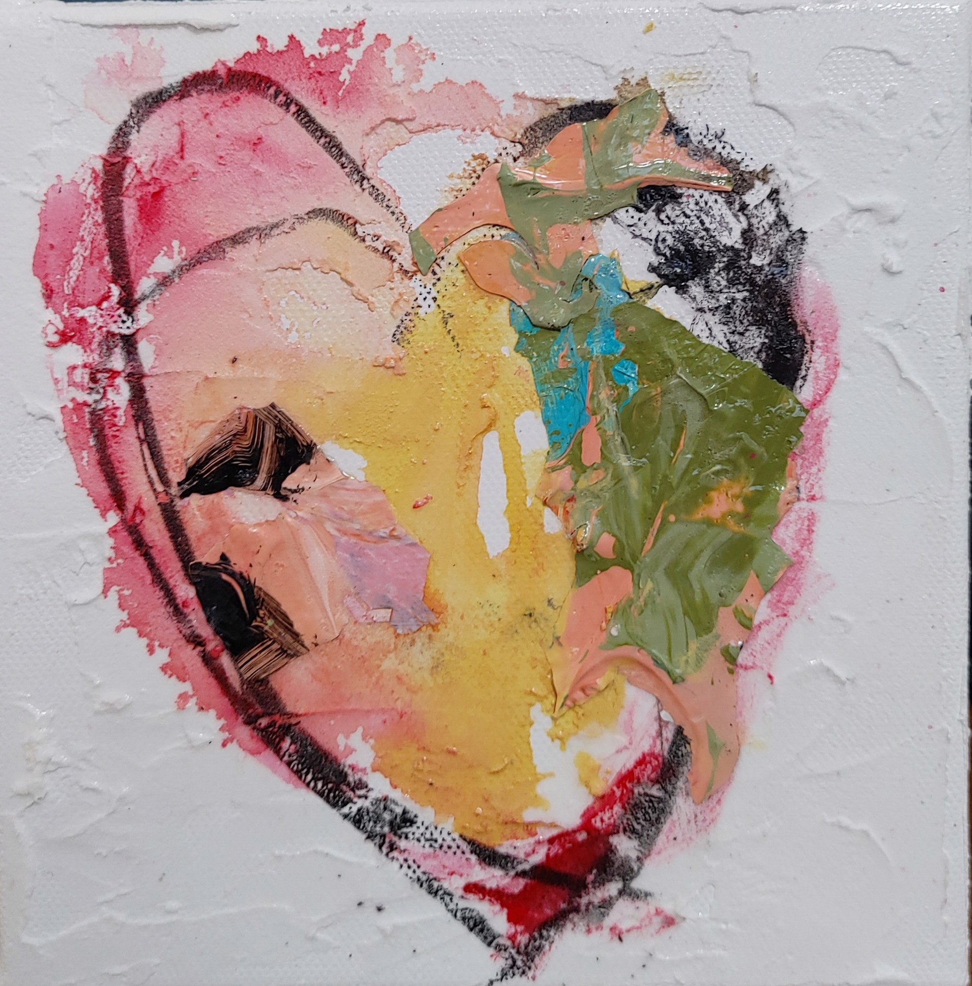 Curated Palette Heart III by Ginger Oglesby