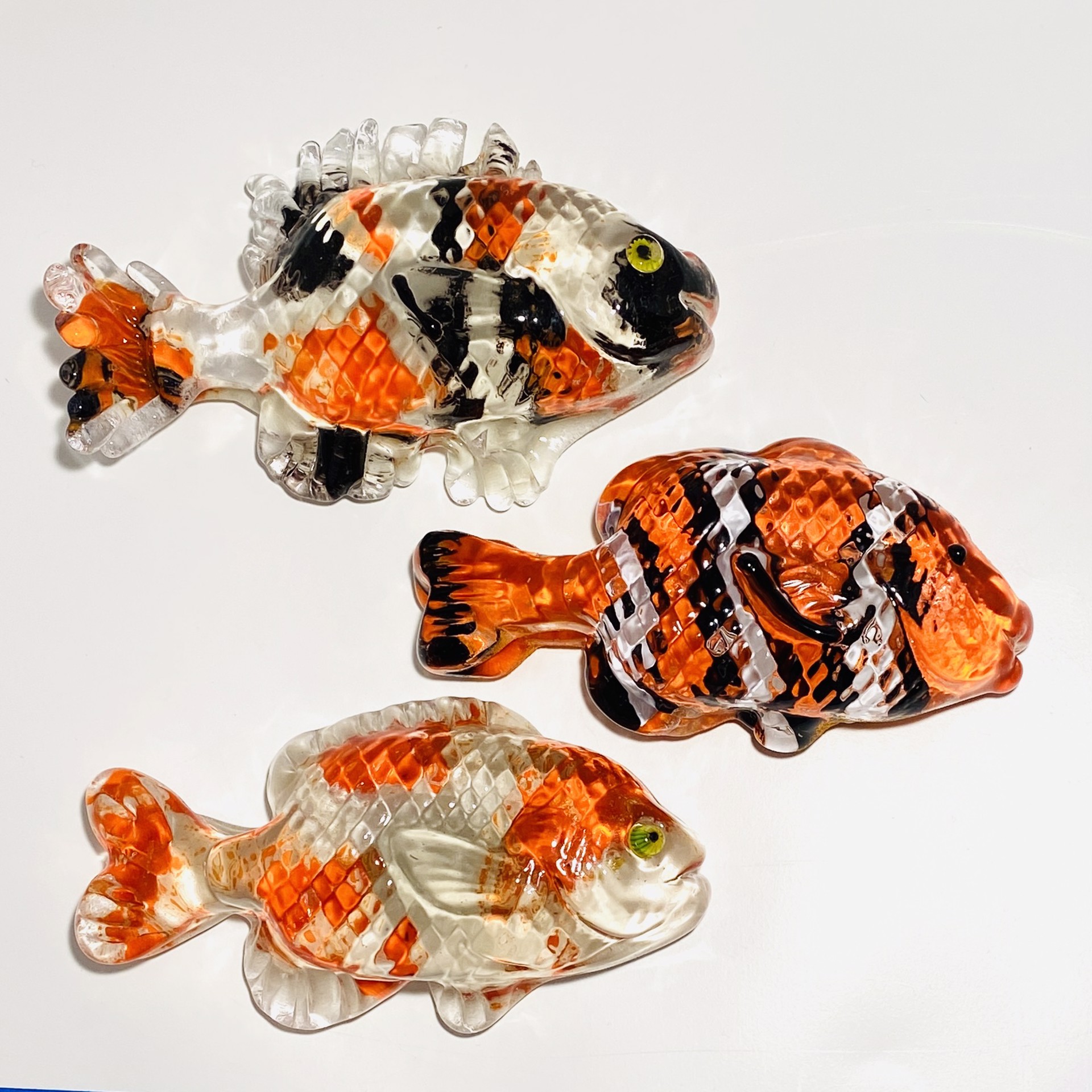 Fish Paper Weight~Various by John Glass